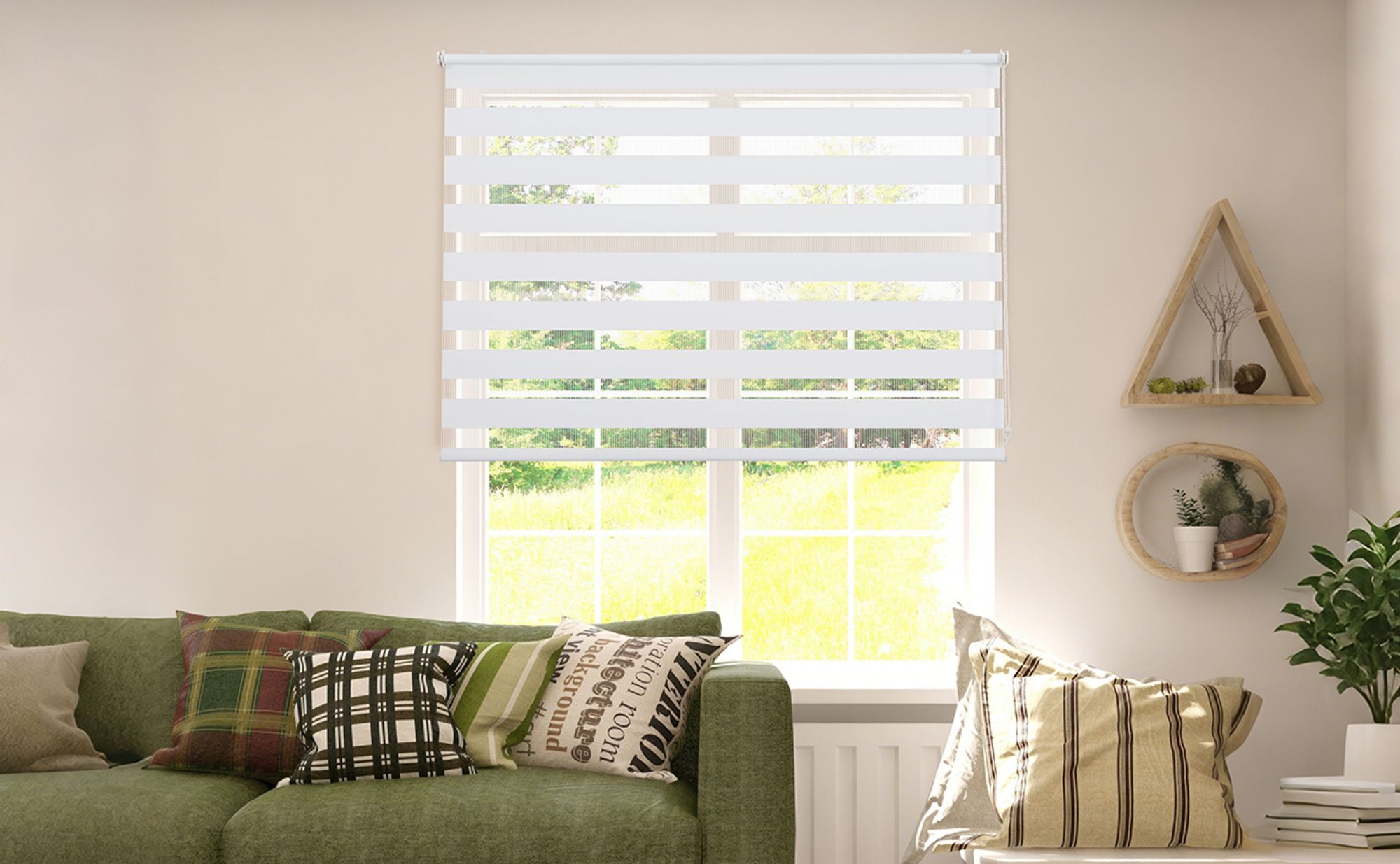 Doppelrollo 90x100cm Weiß Duo Rollo Klemmfix ohne Bohren Jalousie Rollos für Fenster und Tür