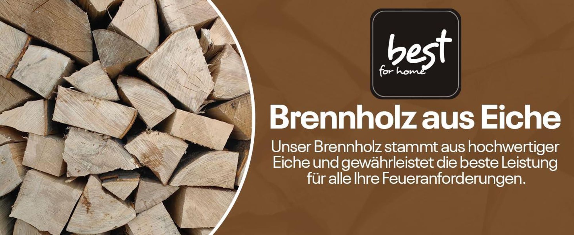 Eichenbrennholz, 100% Eiche, Brennholz 33 cm-30 kg
