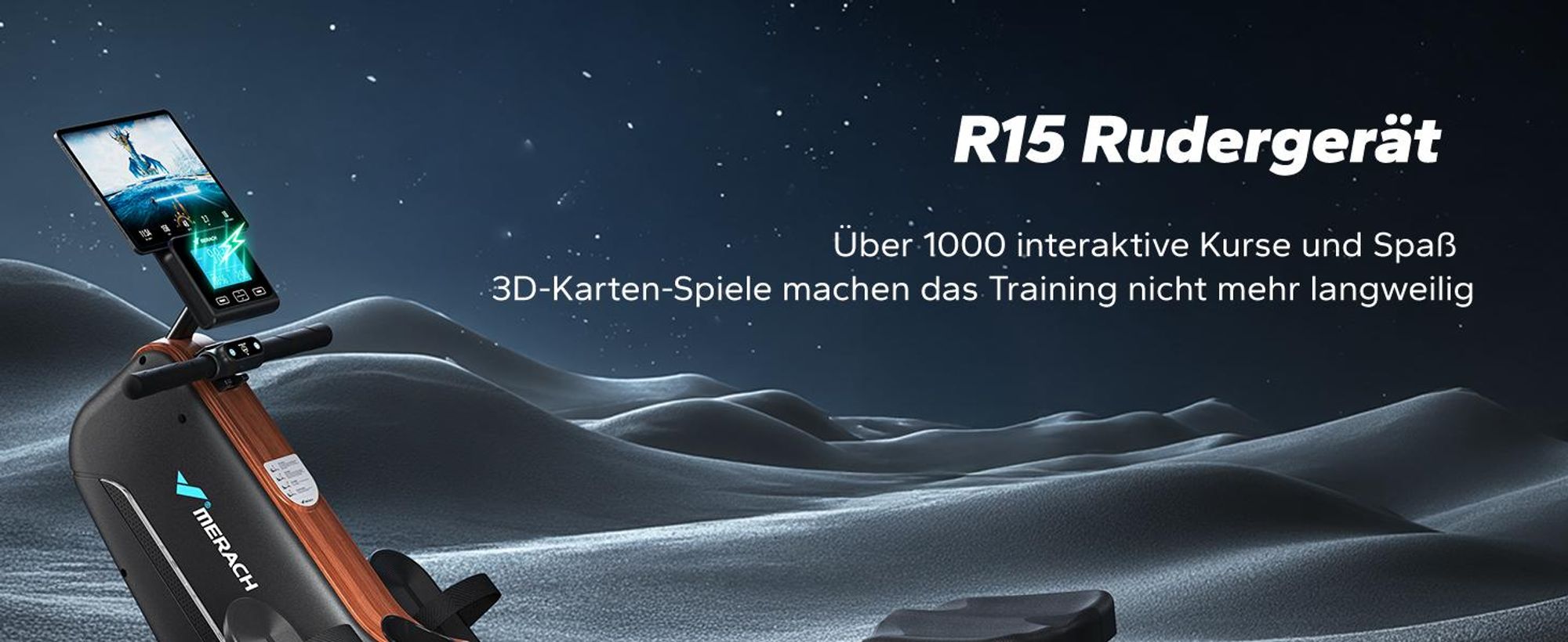 Rudergerät für Zuhause, leises Fitnessgerät mit 16 Widerstandsstufen, magnetischer Widerstand, einfache Montage, platzsparend, bis 158 kg