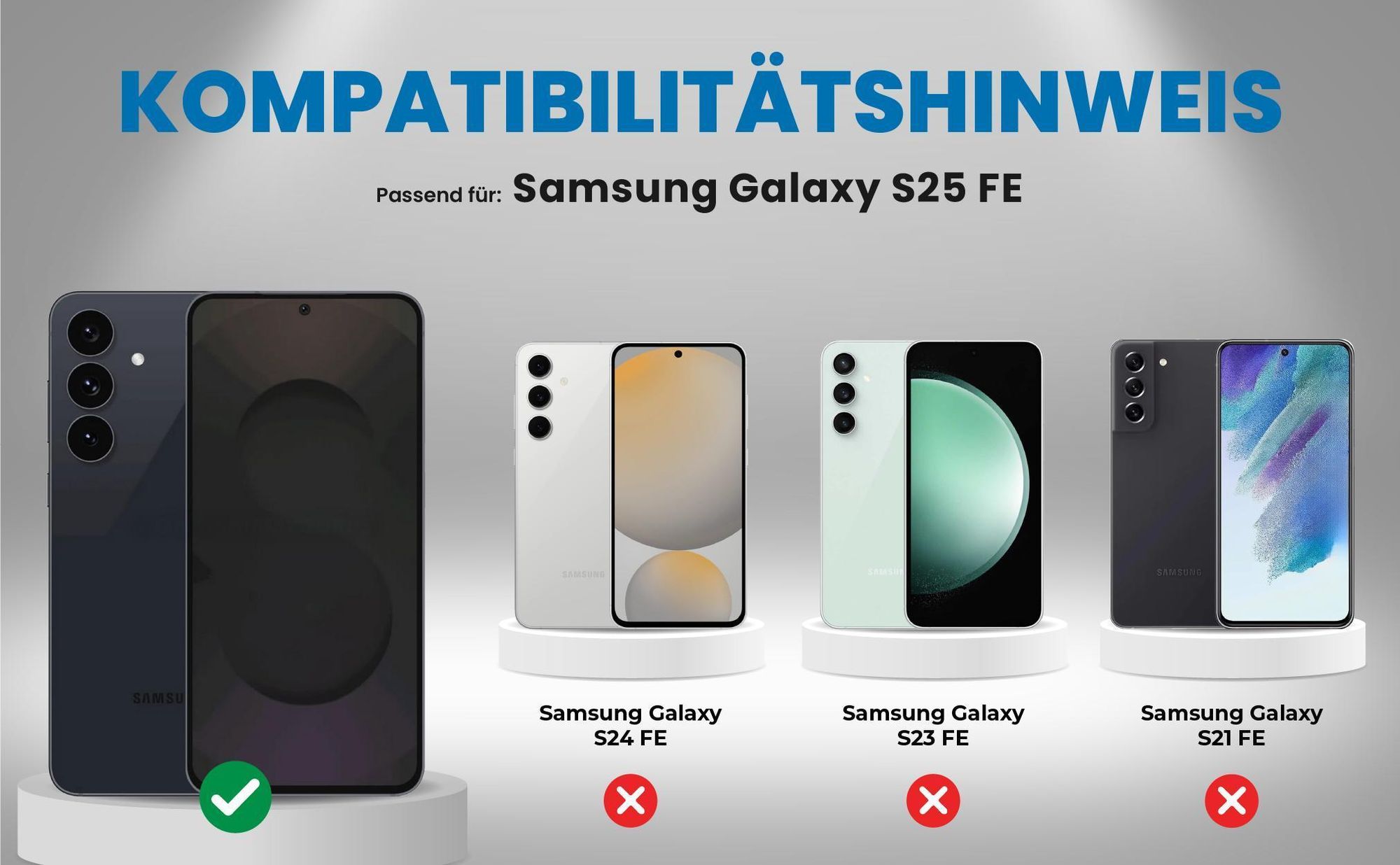 Kompatibilitätshinweise Hülle für Samsung Galaxy S25 FE
