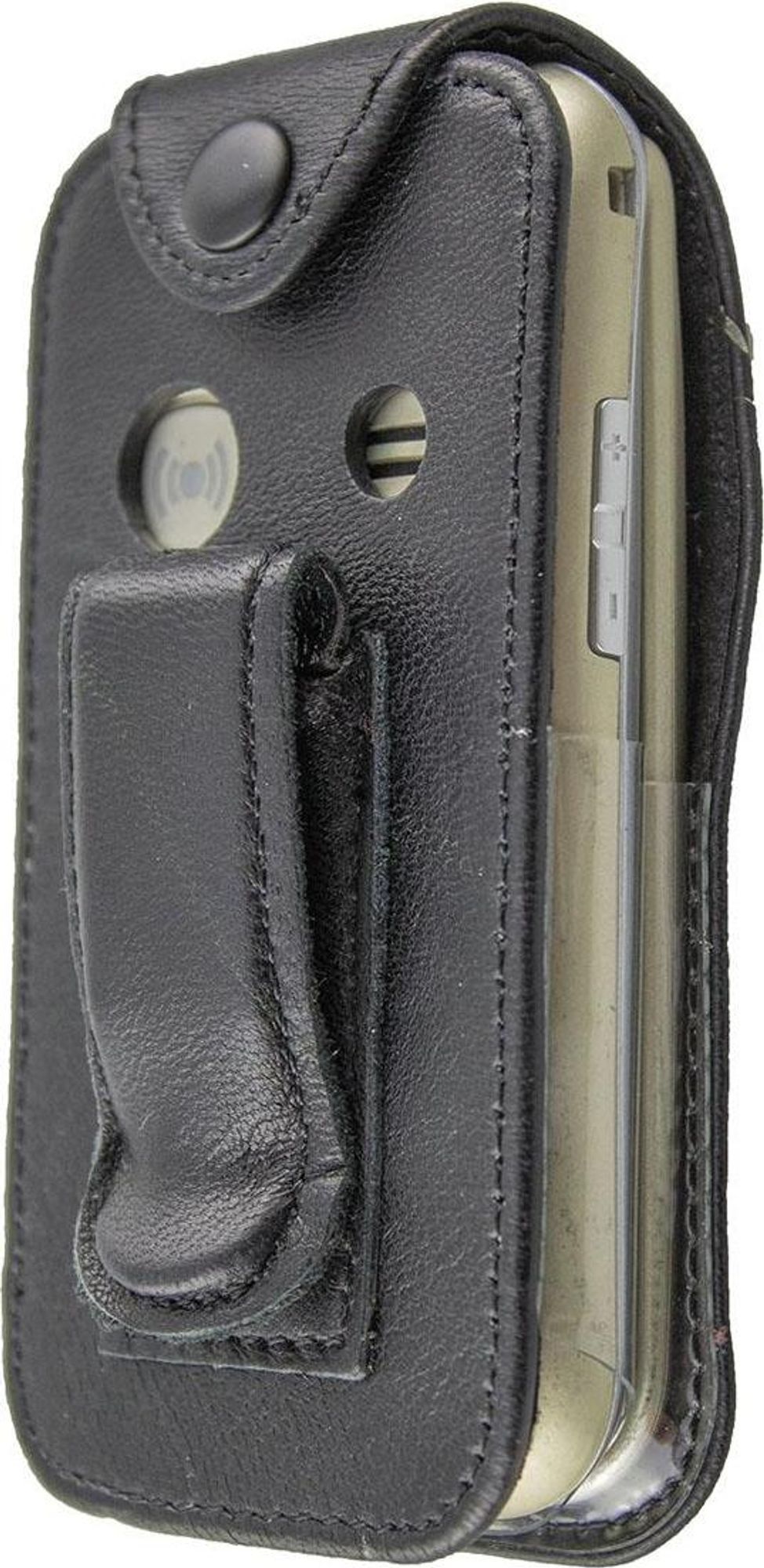 caseroxx Ledertasche mit Gürtelclip kompatibel mit Doro 2424 aus Echtleder, Tasche mit Gürtelclip und Sichtfenster  Bild 3