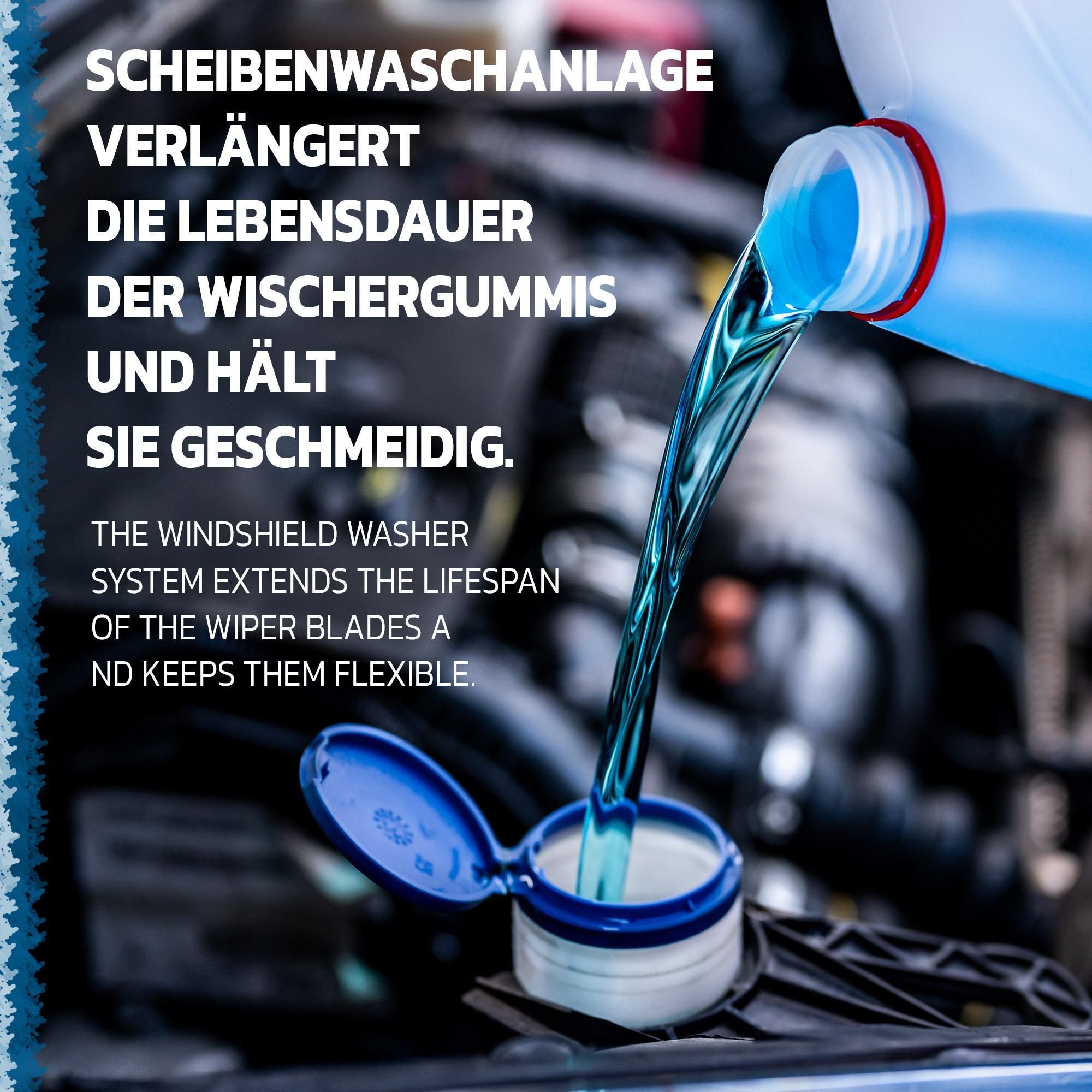 Scheibenfrostschutz mit Magic Blue Duft | Schlierenfreier und effektiver Scheibenreiniger für den Winter | Gebrauchsfertige frostschutzmittel scheibenwaschanlage | 4x5L = 20L