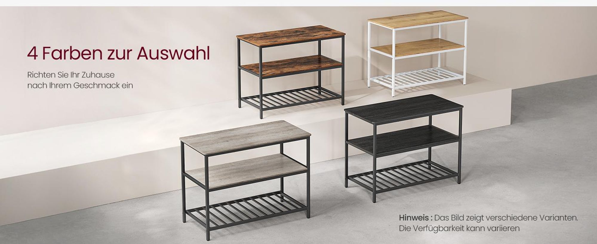 VASAGLE Küchenregal,120 x 60 x 90 cm, Kücheninsel, vintagebraun-schwarz