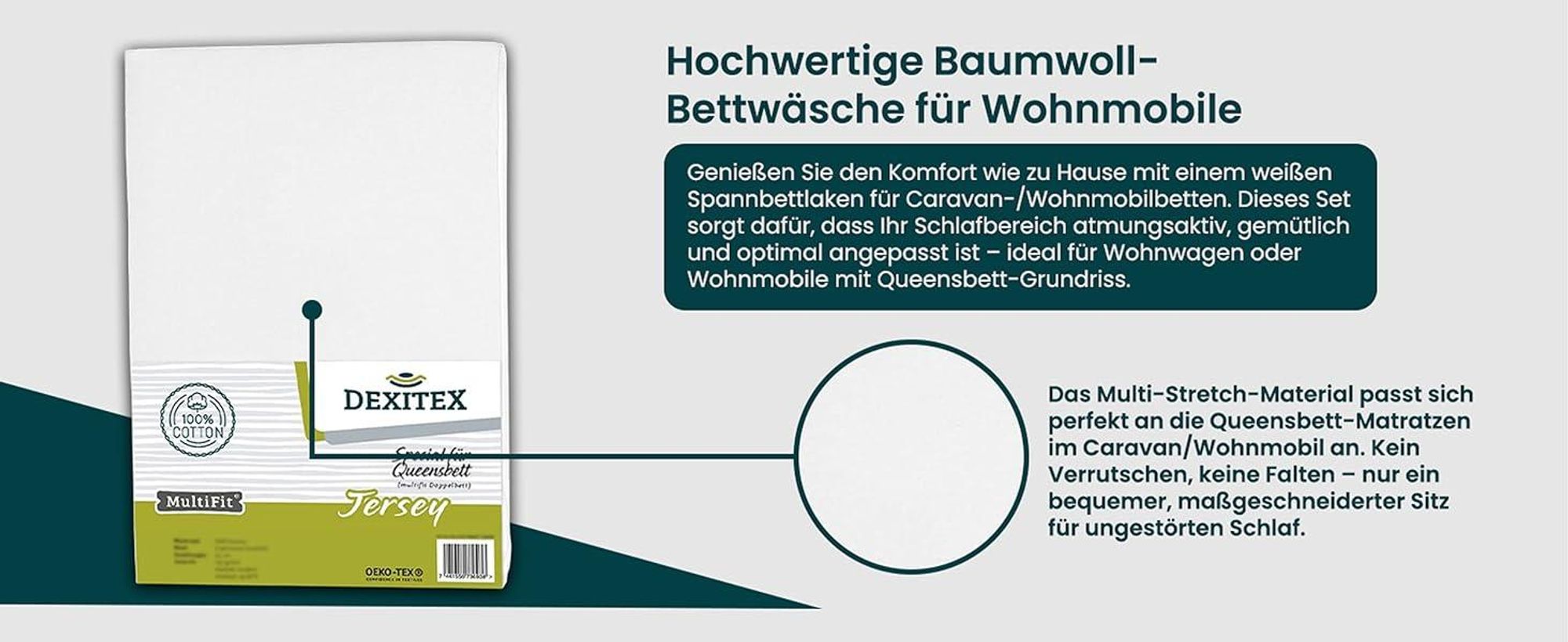 hochwertige Baumwollbettwäsche für Wohnmobile