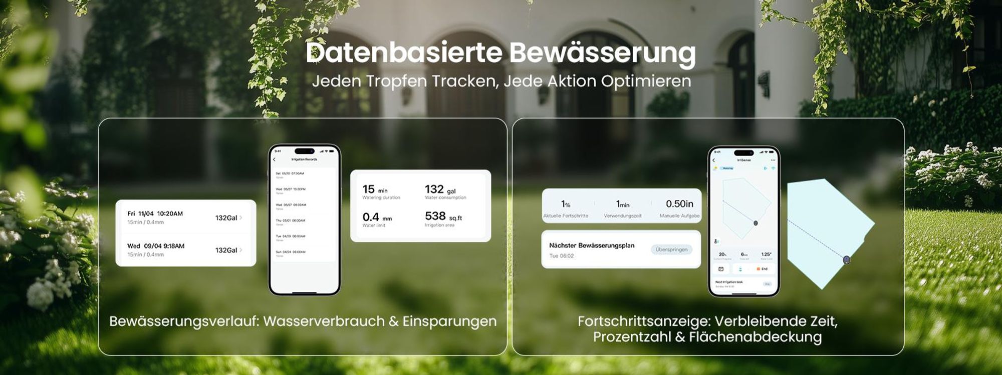 AIPER IrriSense 2 intelligentes Bewässerungssystem, 4-in-1 Multi-Zonen-Bewässerung mit App-Steuerung