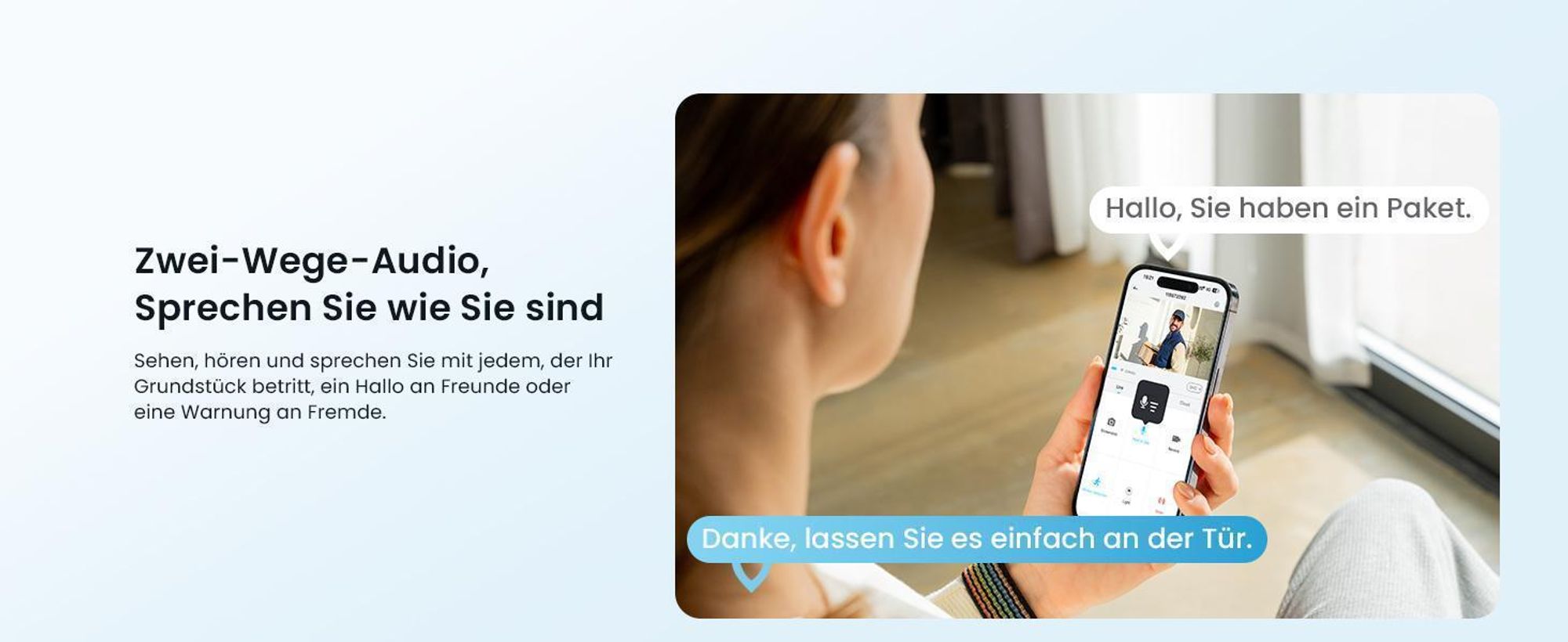 ieGeek 5MP FHD Überwachungskamera Aussen Akku WLAN, Kabllose IP kamera mit Solarpanel und Scheinwerfer, Farbige Nachtsicht, 2stk