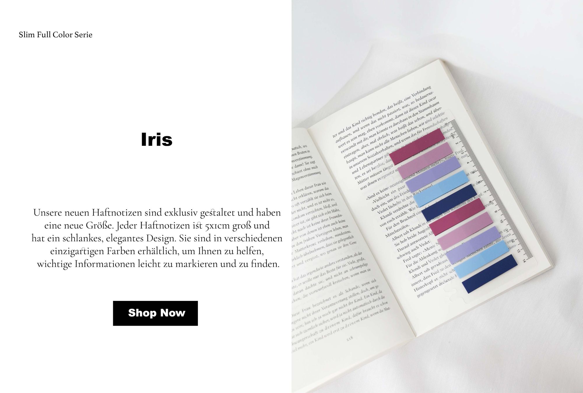 Ordinate-Iris | Sticky Tabs | Book Tabs | Haftnotizen | Annotating Tabs | Klebezettel Klein | Pagemarker | Sticky Notes