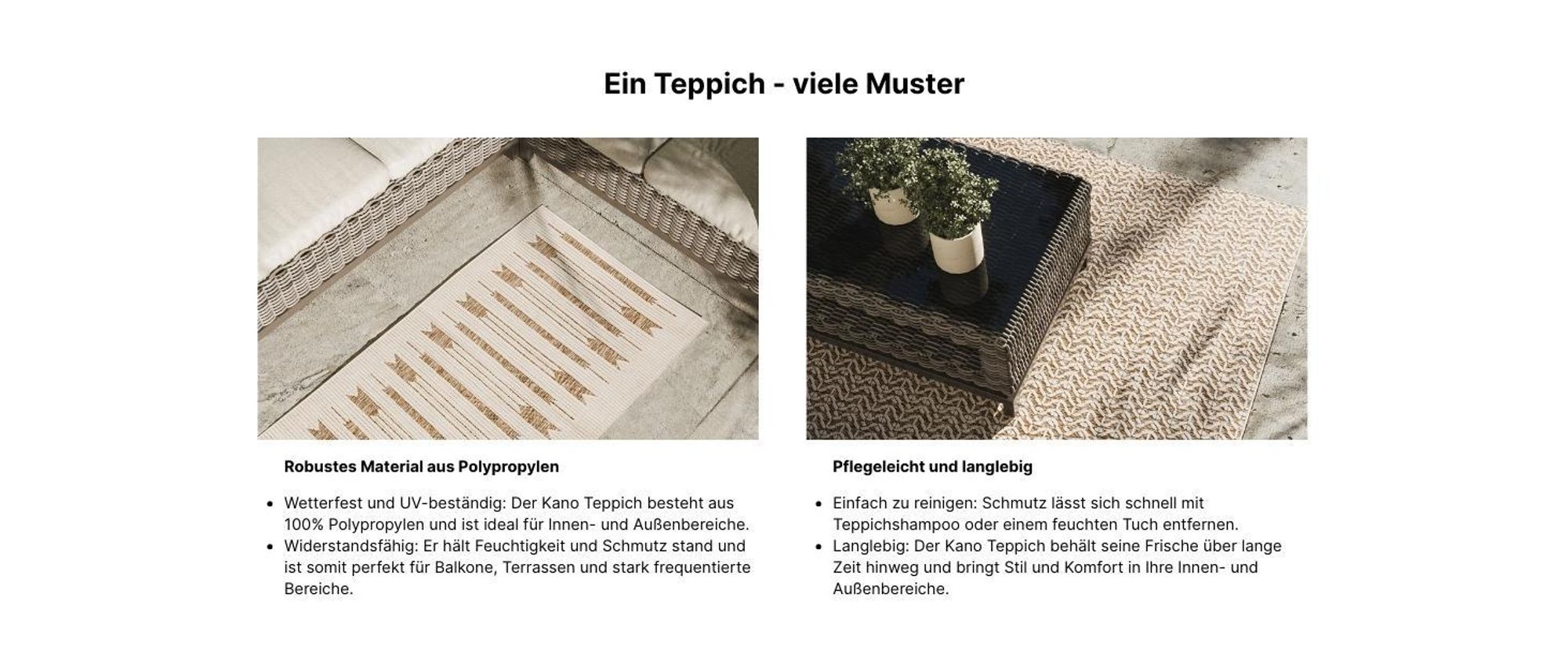 Interiyou In- & Outdoor-Teppich Kano Cream/Beige A5 300x400 cm