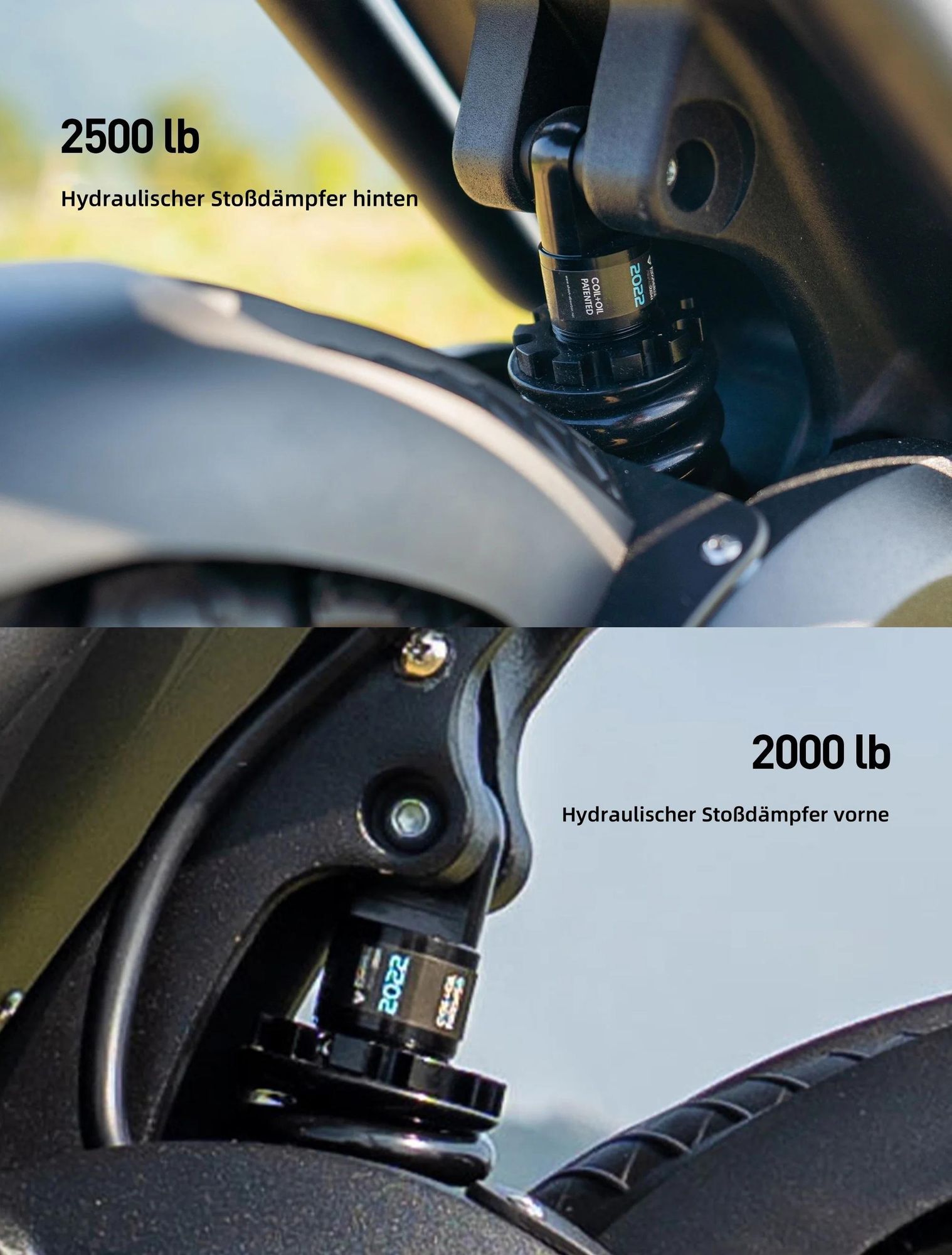 Elektroroller JOYOR E6-S - 1600W*2 Motors 60V31.5AH Batterie 85KM Reichweite Scheibenbremsen - Schwarz