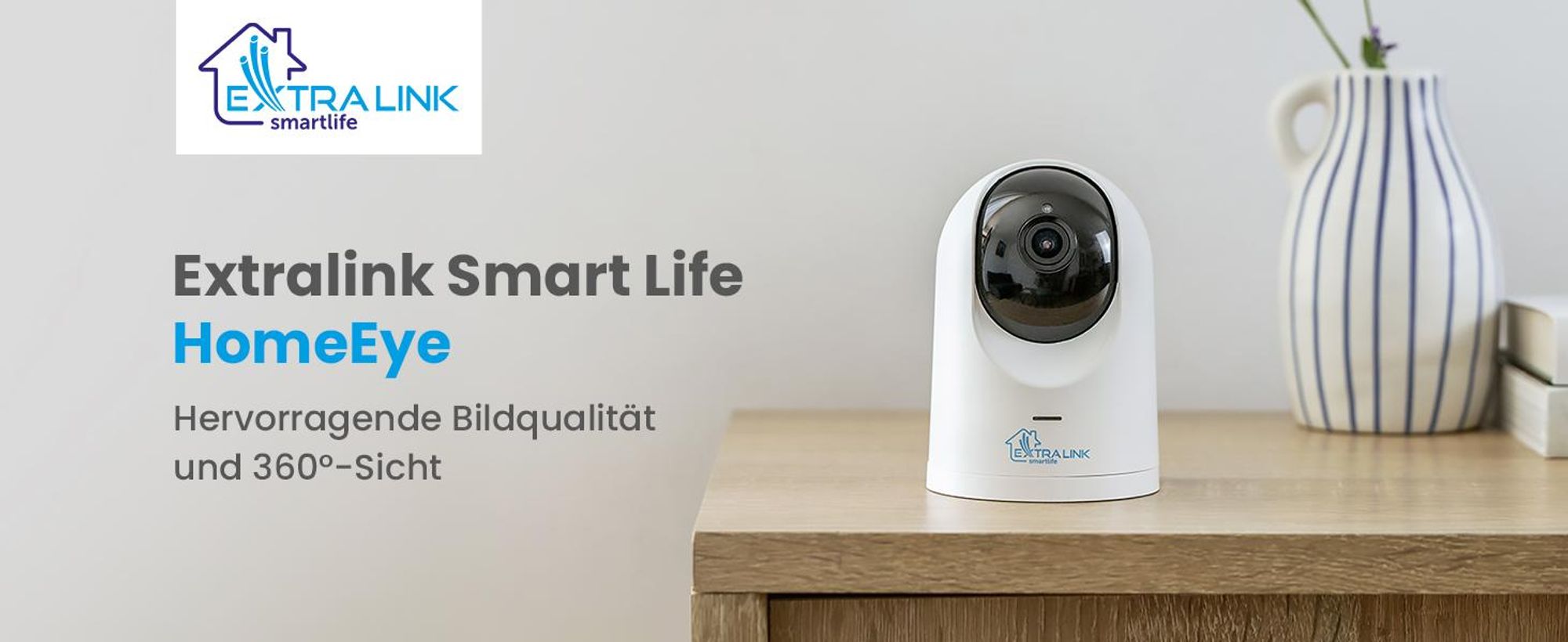 Extralink WLAN Überwachungskamera Indoor 2.5K 4MP TUYA