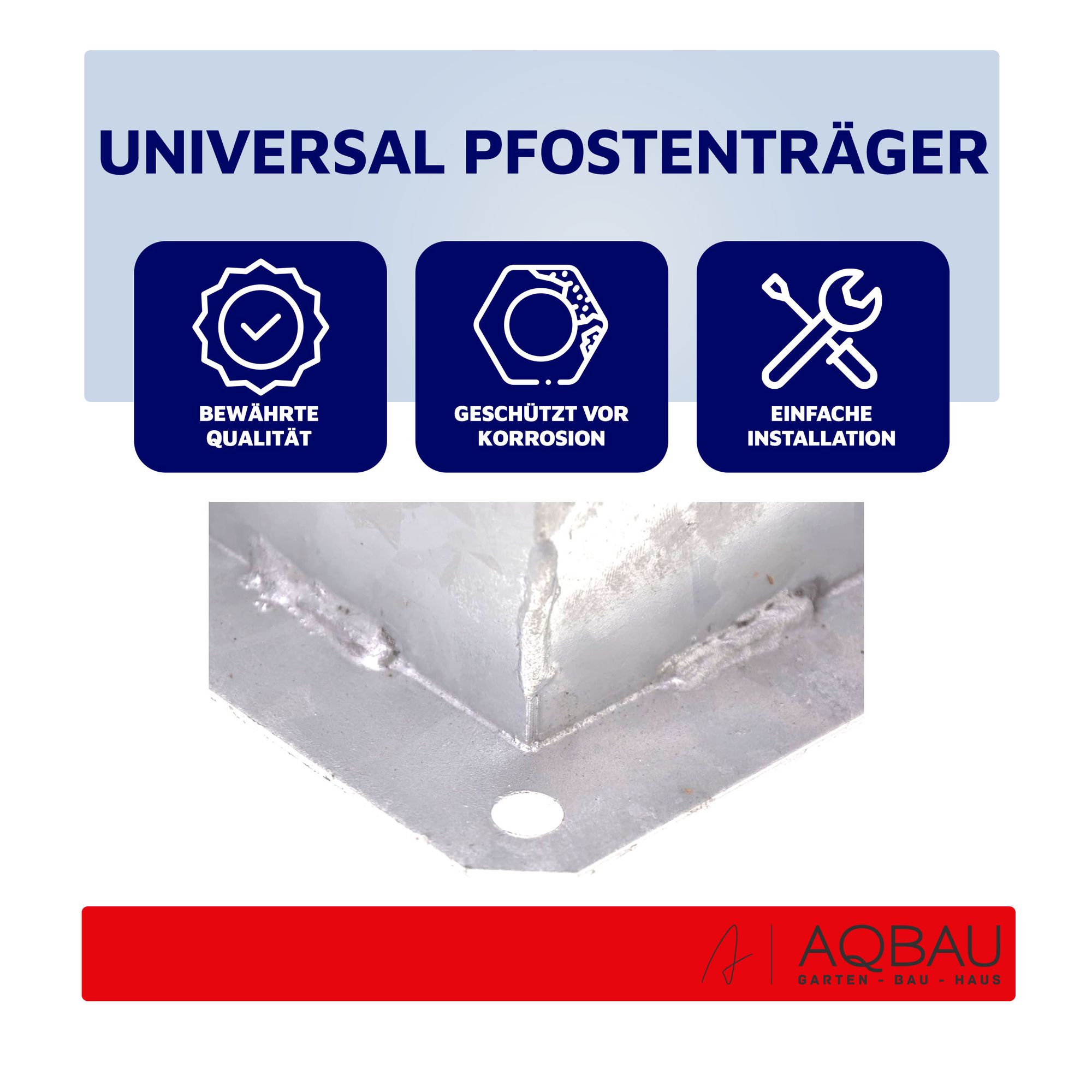 Aqbau® Aufschraubhülse 70x70 mm