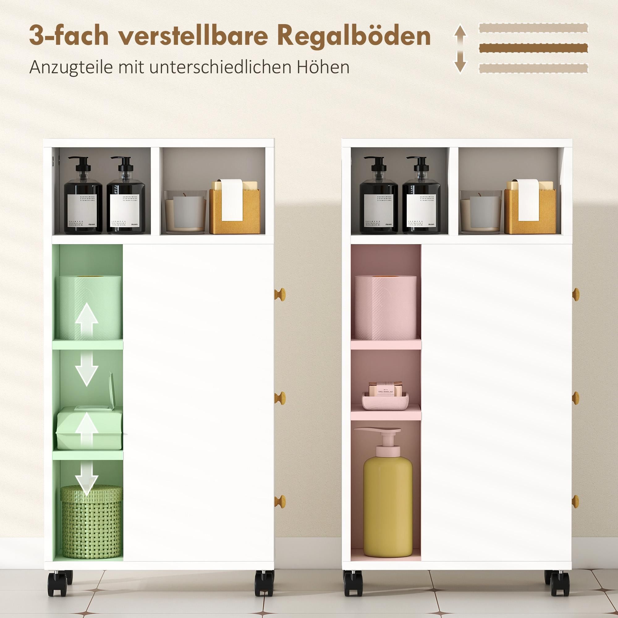 Rollen Rollschrank Bad