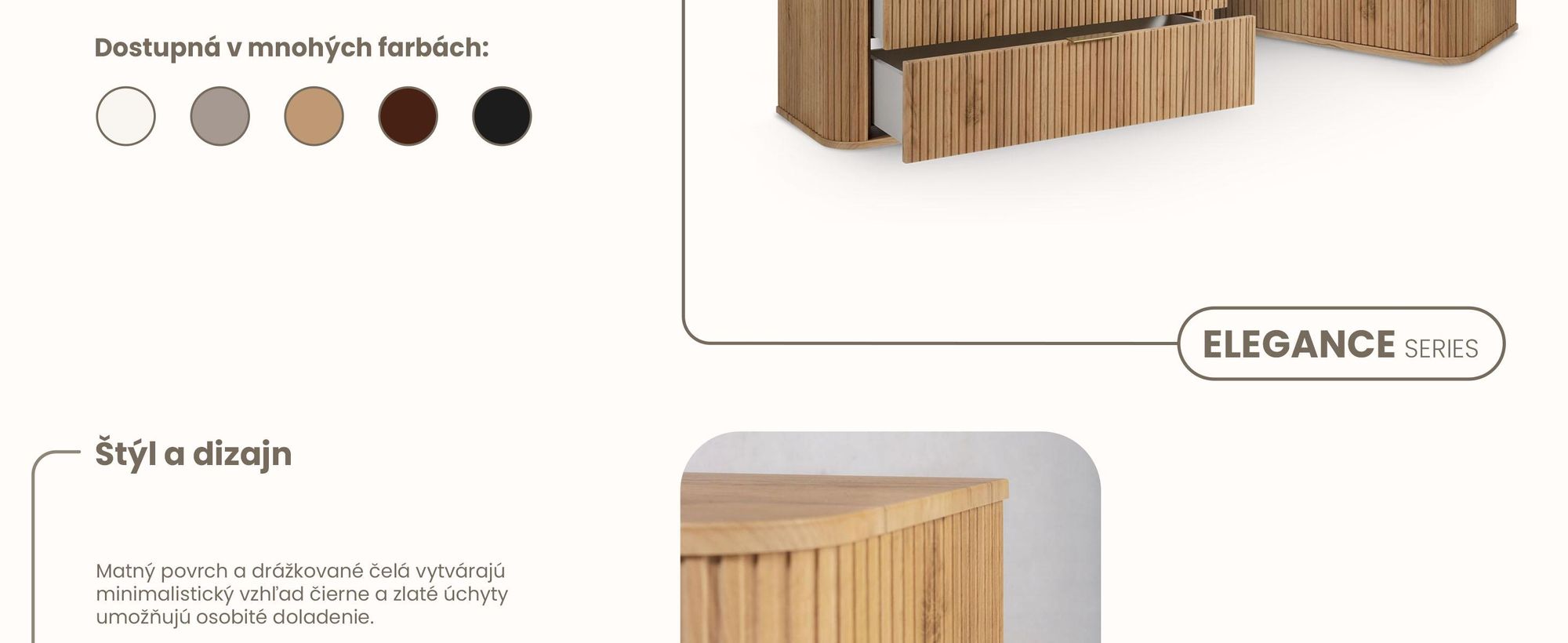 Kupelnova Skrinka 120 CM Hnedý Mat MDF 2 Zásuvky