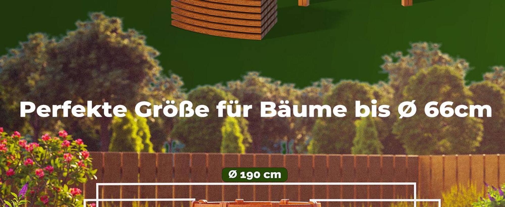 CASARIA® Baumbank FSC®-Zertifiziert Wetterfest