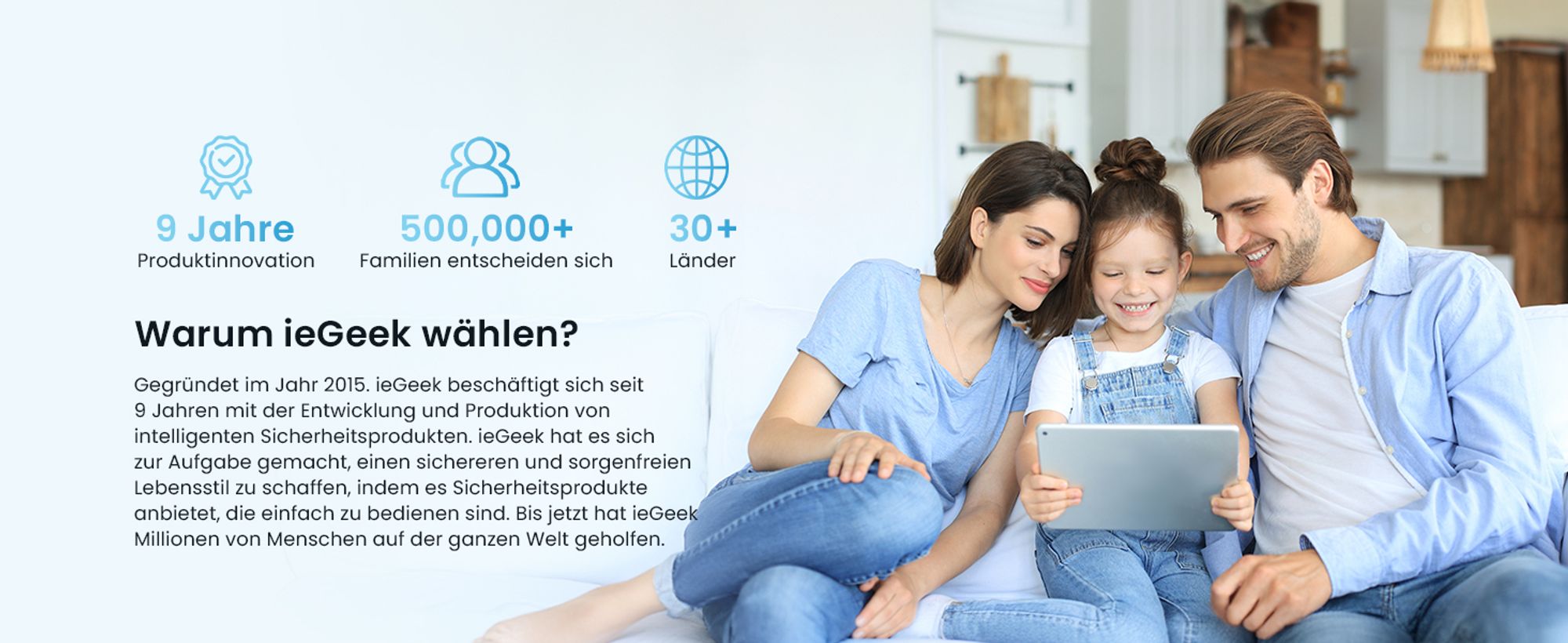 ieGeek 2K Überwachungskamera Aussen Akku, 2.4Ghz überwachungskamera Aussen Solar mit Built-In Solarpanel,Farbnachtsicht, PIR-Bewegungserkennung, Alexa