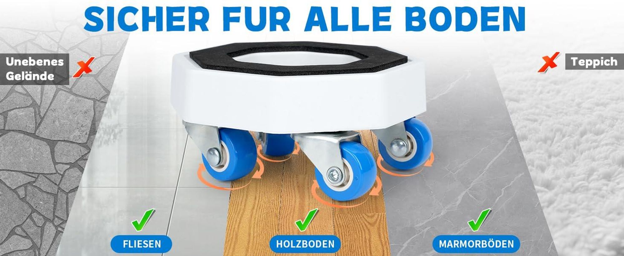 Möbelheber, Möbelroller, Möbelhund, Transporthilfe Möbelrücker, Möbeltransport, 360°Transportroller, für Umzugshelfer Schweres Heben