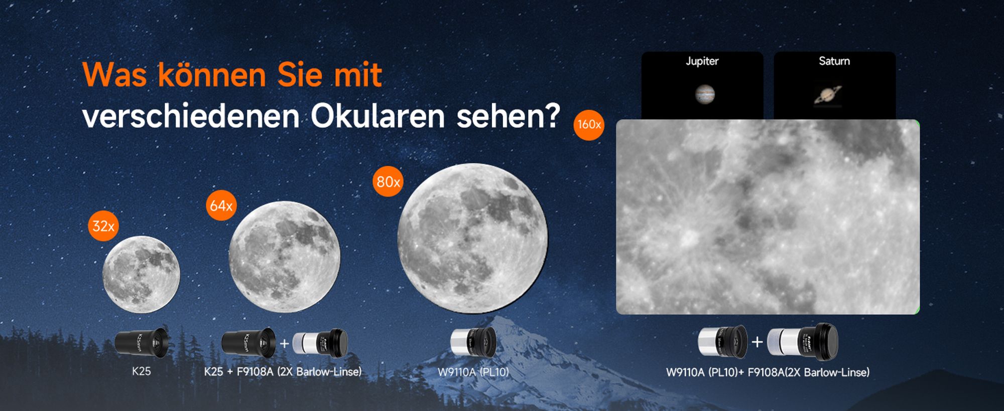 Svbony SV520 Teleskop, Astronomie Teleskop mit Altazimut-Montierung, 90mm Öffnung, 800 mm Brennweite, Teleskop-Kit für Kinder,Erwachsene