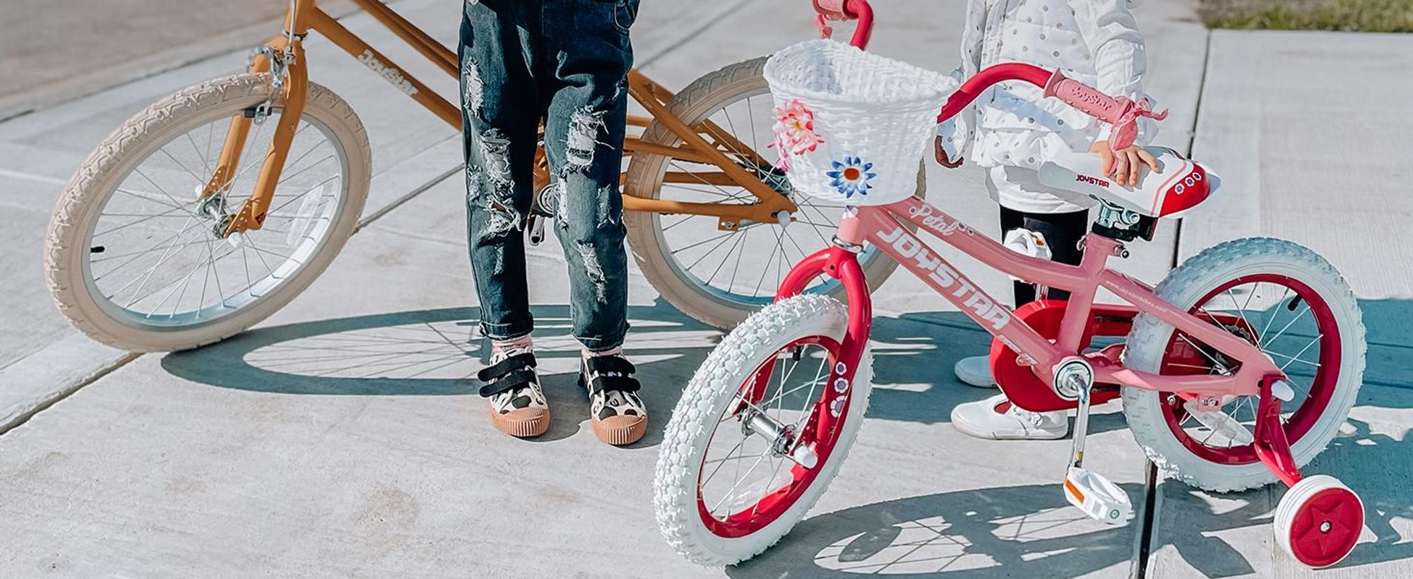 JOYSTAR 12/14/16/18/20 Mädchenfahrrad für 2-13 Jahre alte Kinder, 12" 14" 16" Kinderfahrrad mit Stützrädern & Korb, 20 Zoll mit Ständer, Rosa