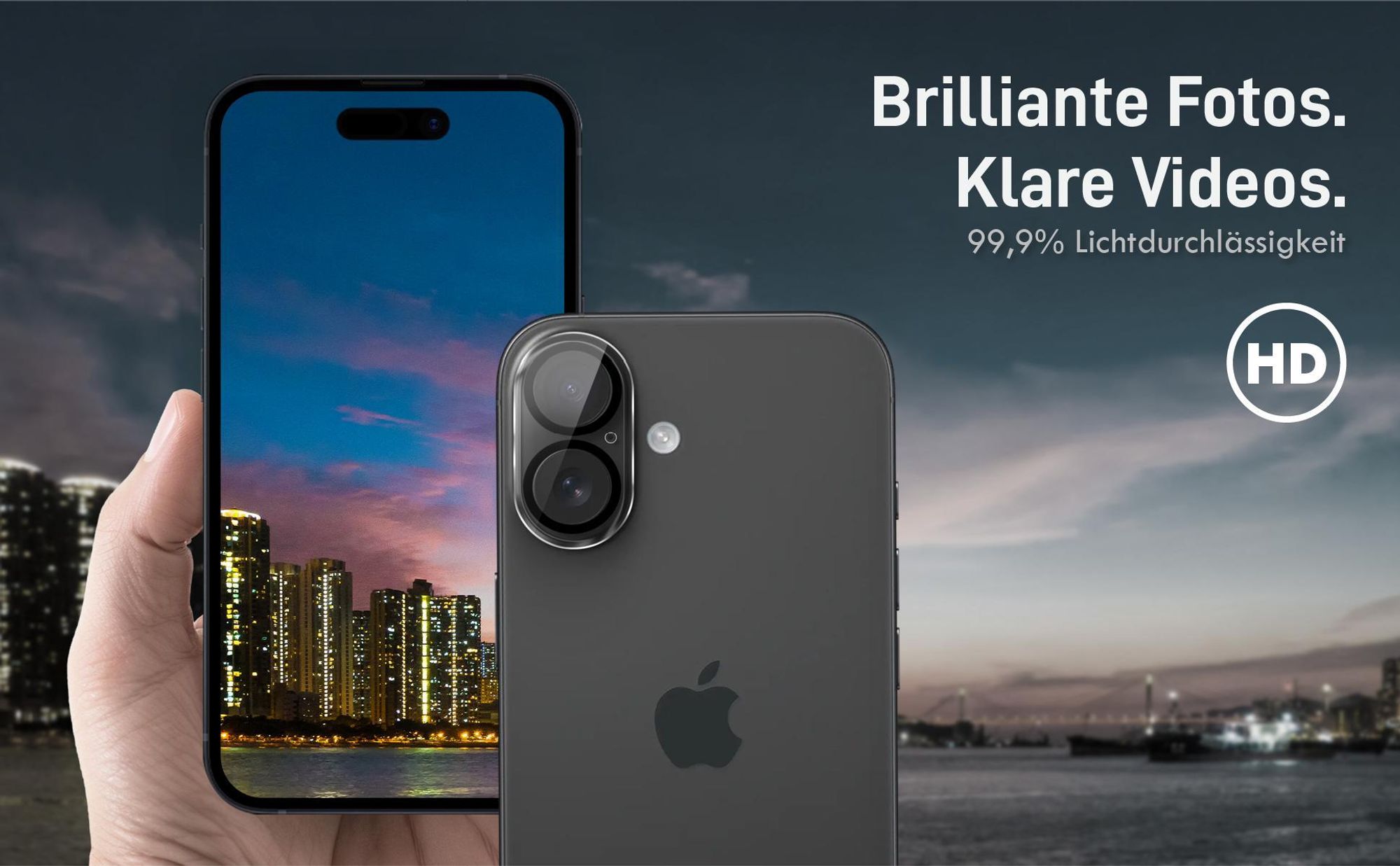Brilliante Bildqualität mit dem Apple iPhone 16 dank 99,9% Lichtdurchlässigkeit