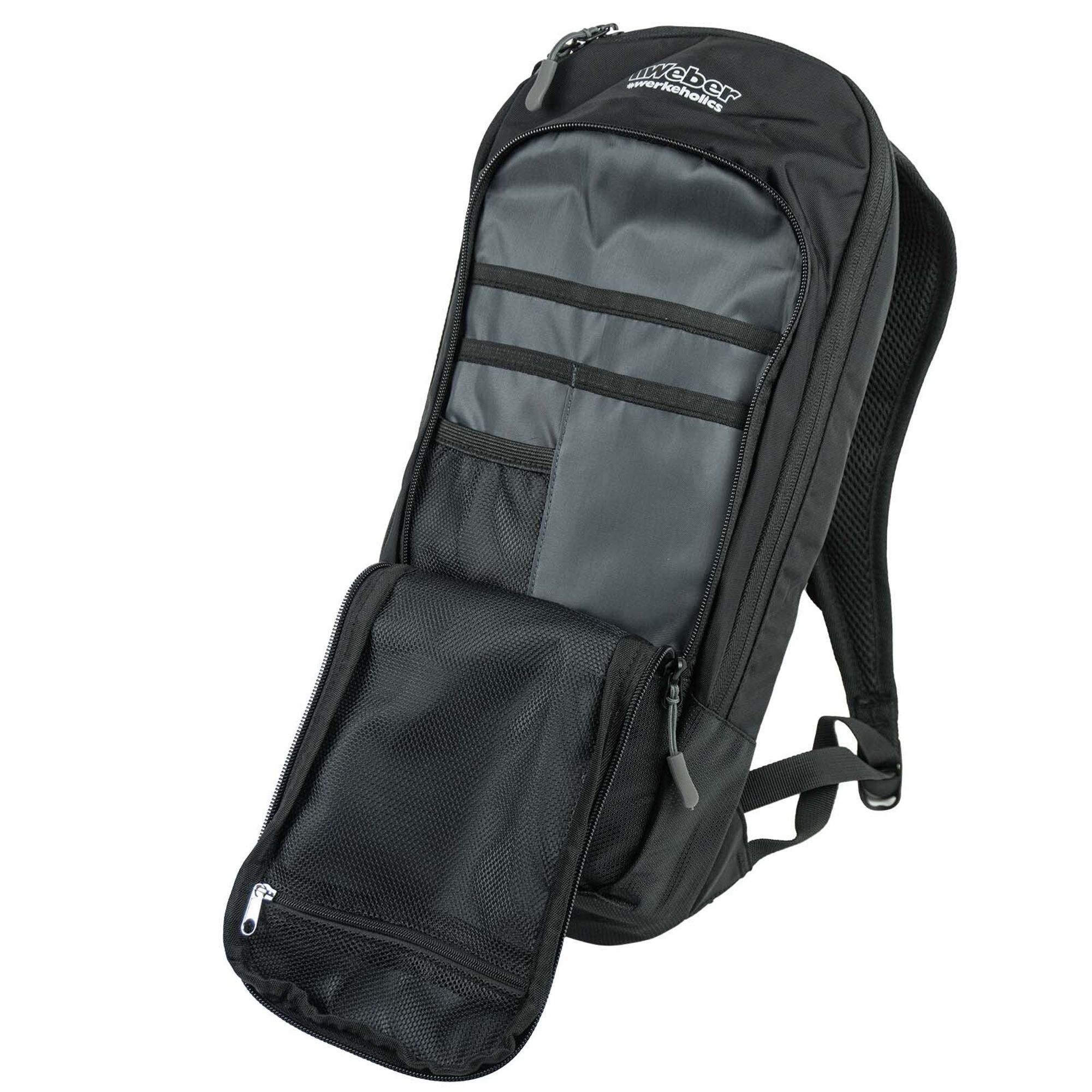 Weber #Werkeholics Outdoor, Fahrrad & Offroad Rucksack schwarz 10 Liter für 2L Trinkblase Fahrradrucksack Trinkrucksack Motorrad Sportrucksack