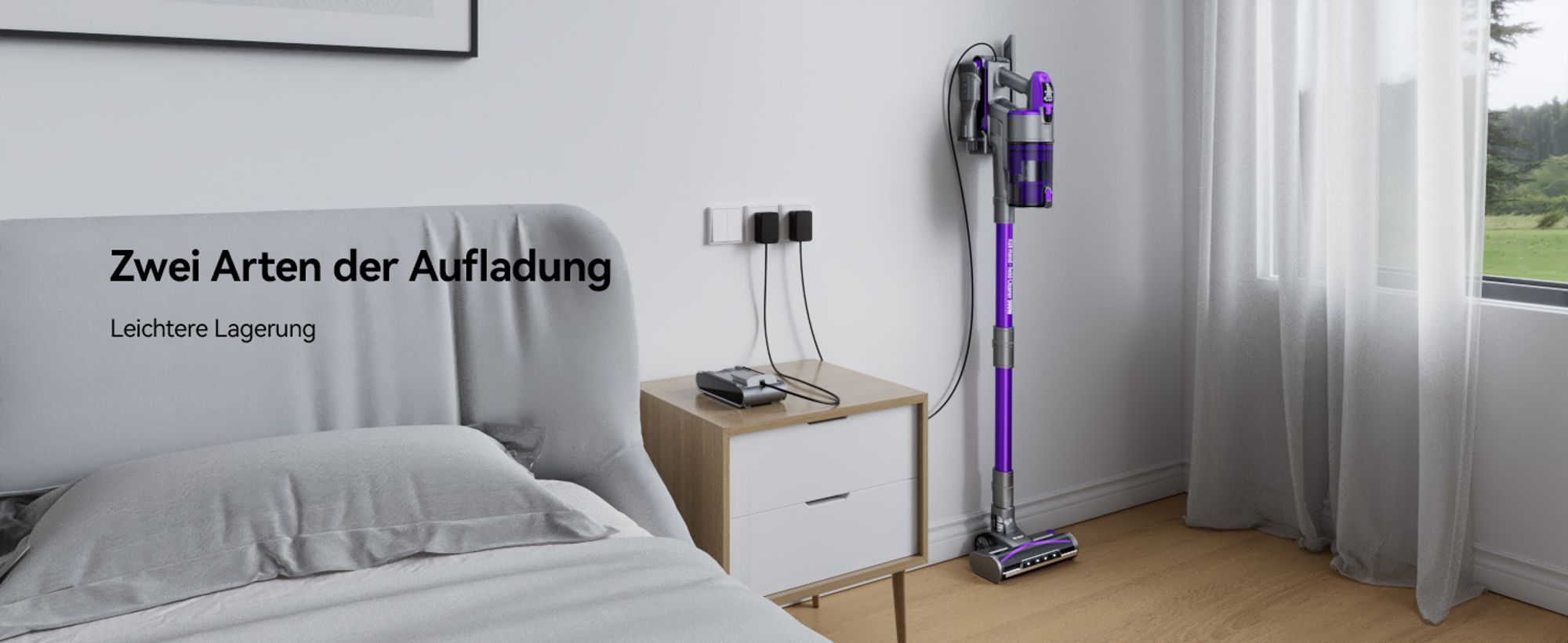 Redkey X18 Stielstaubsauger, 500W 33KPa Akku Staubsauger, Handstaubsauger, 65 Min, 8-in-1 Staubsauger Kabellos mit LED, Intelligenter Automatikmodus