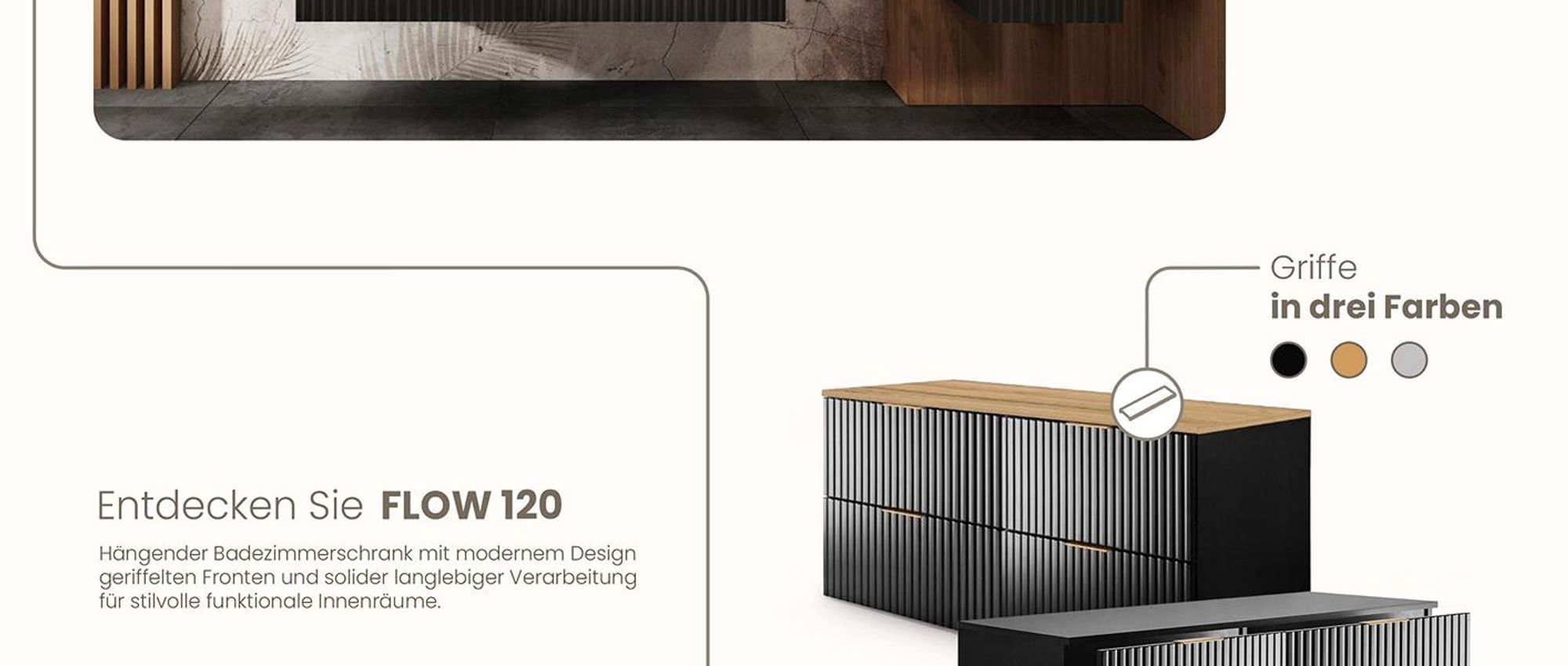 RODAN, Badmöbel, Badschrank, Badezimmermöbel, Badezimmer, MODERN, Waschbeckenunterschrank