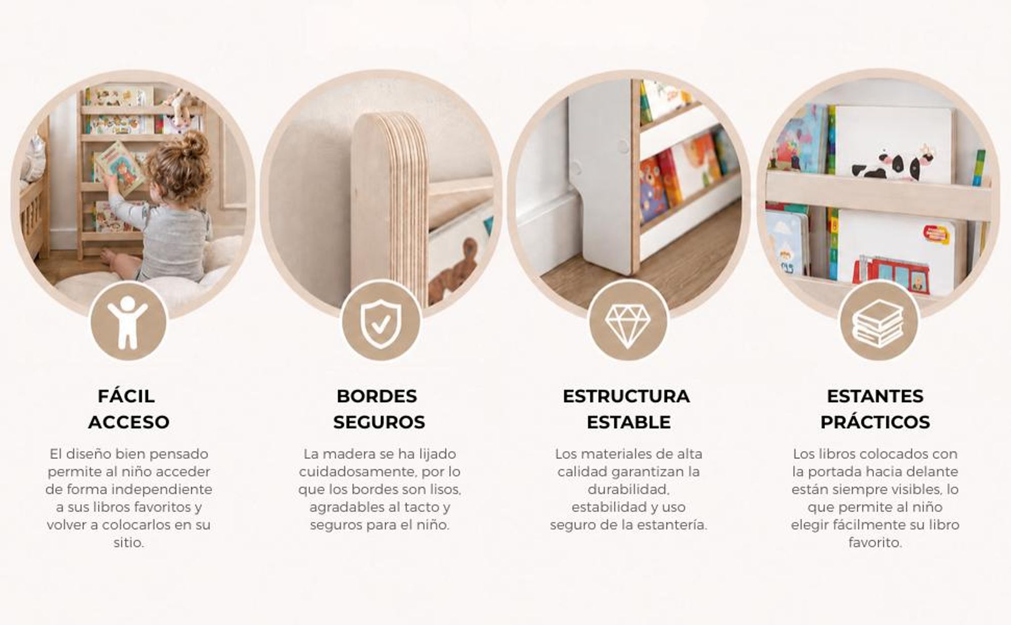 MAMOI®: estanterías para libros infantiles, estanterías para habitaciones infantiles, estanterías para libros, estanterías, estanterías de pared para niños, estanterías infantiles