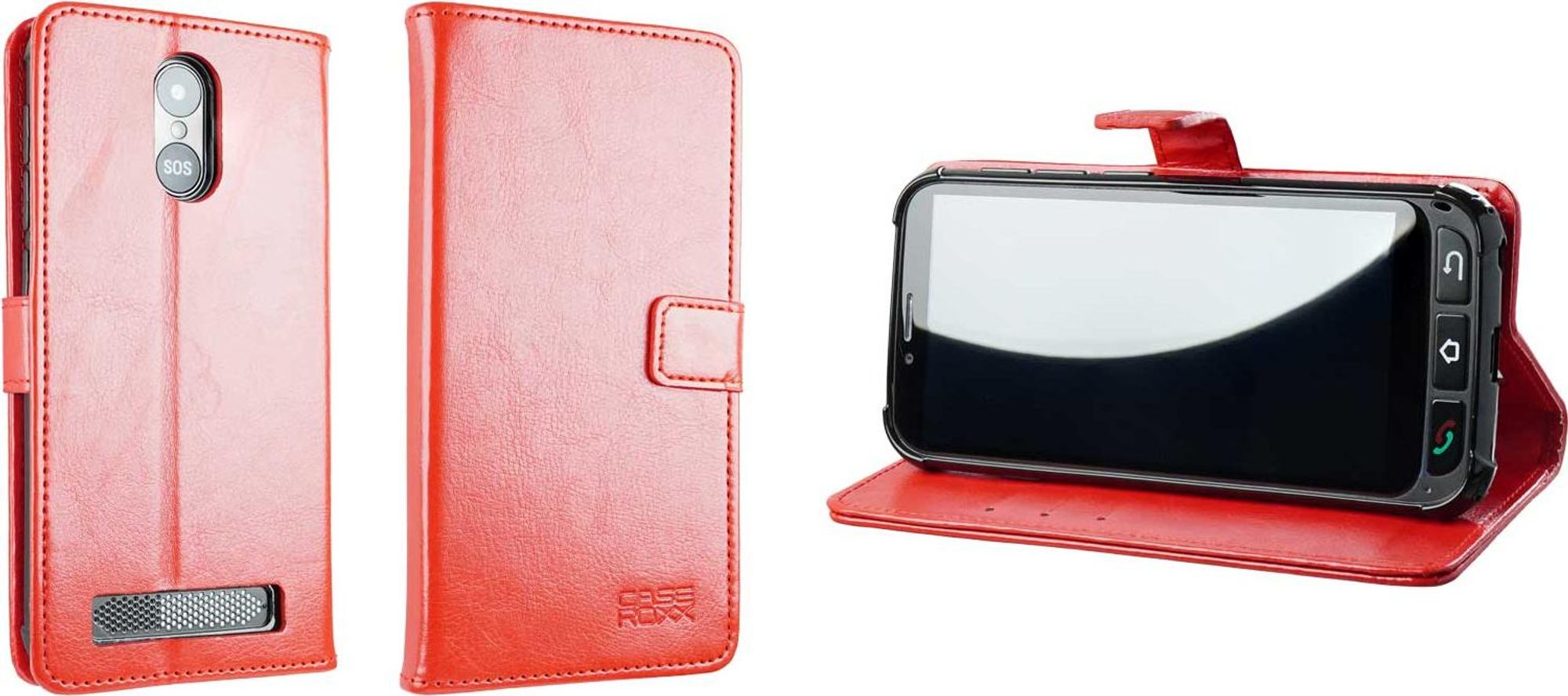 caseroxx Handy Hülle Tasche kompatibel mit SPC Zeus 4G / Zeus 4G Pro Bookstyle-Case Wallet Case Bild 1
