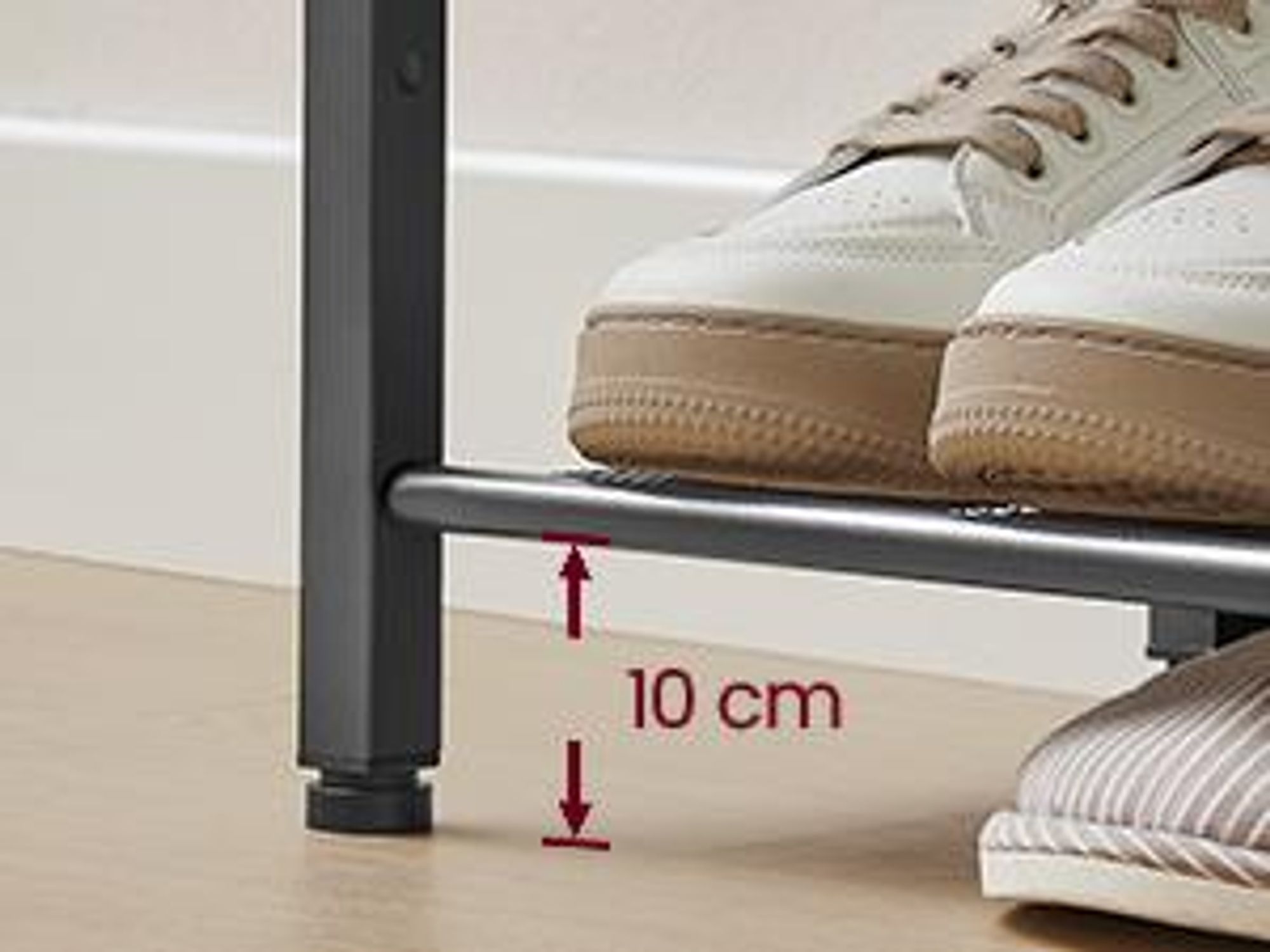 VASAGLE Schuhregal Schuhschrank mit 5 Ebenen Schuhablage honigbraun