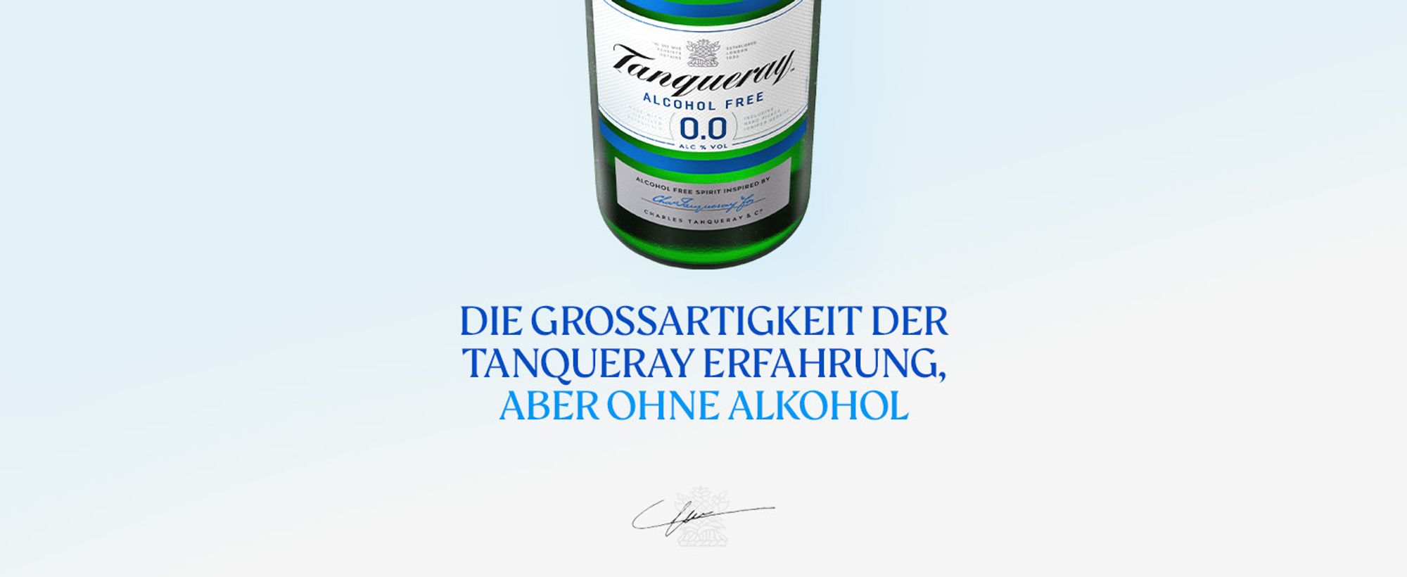 Tanqueray 0,0%, alkoholfreie, zuckerfreie Gin-Alternative, 700ml Einzelflasche