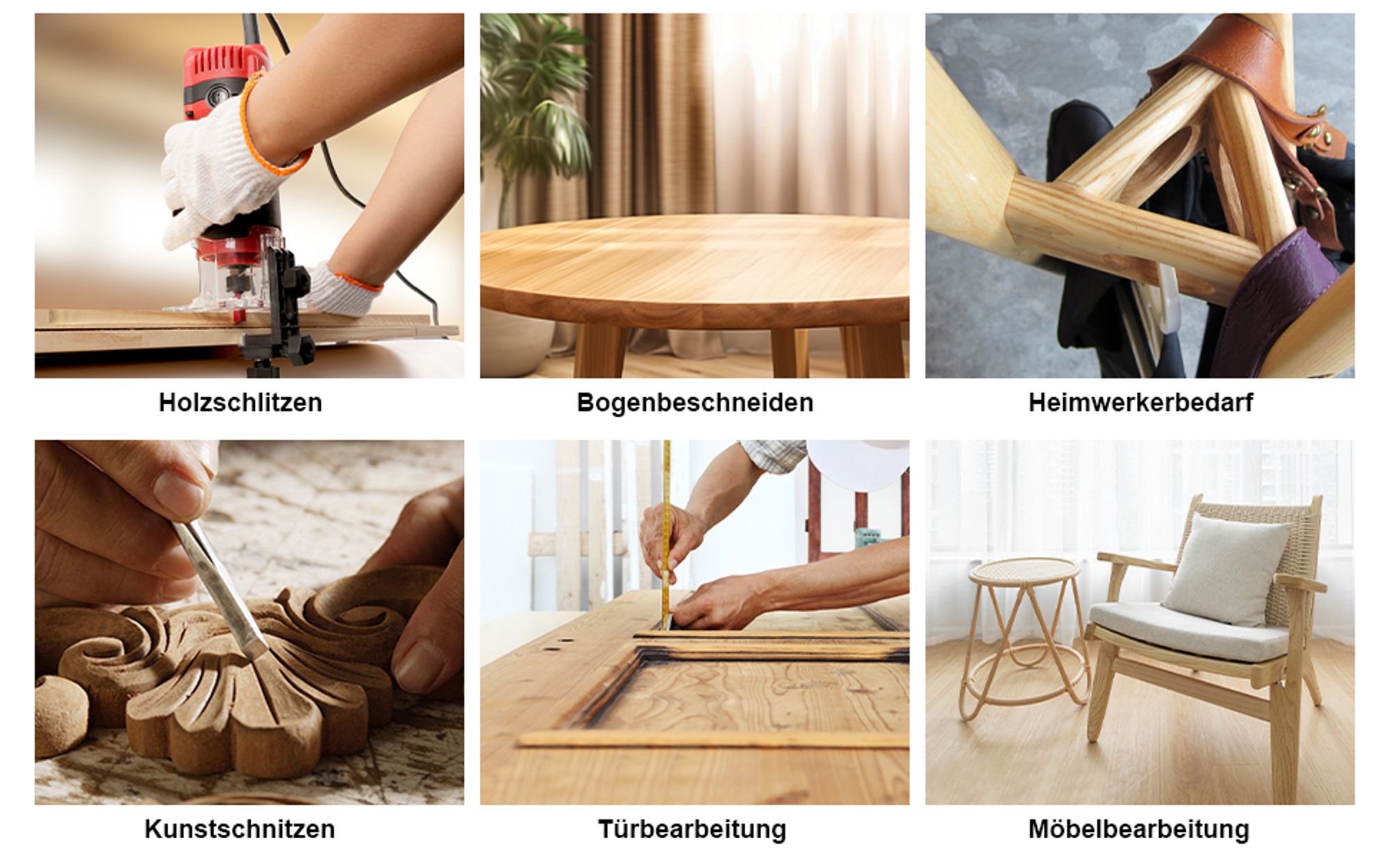 TEENO Holzfräse Oberfräse 800W 31000 U/min, elektrik Kantenfräse mit 15 Stück 1/4 Fräsen Cuter mit Spannzange 6/6,35 MM