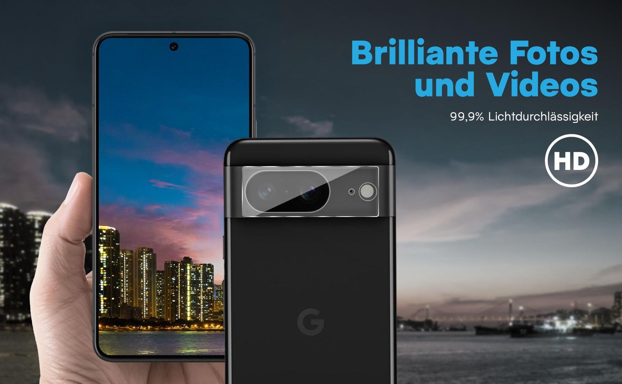 Brilliante Bildqualität mit dem Google Pixel 8 dank 99,9% Lichtdurchlässigkeit