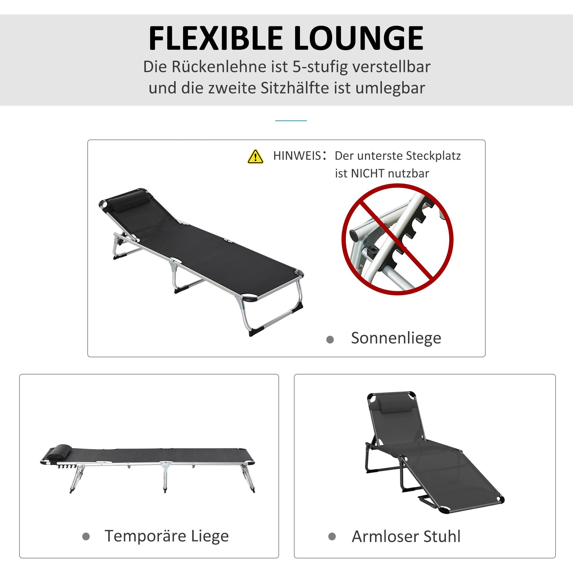 Campingliege 120 Balkon