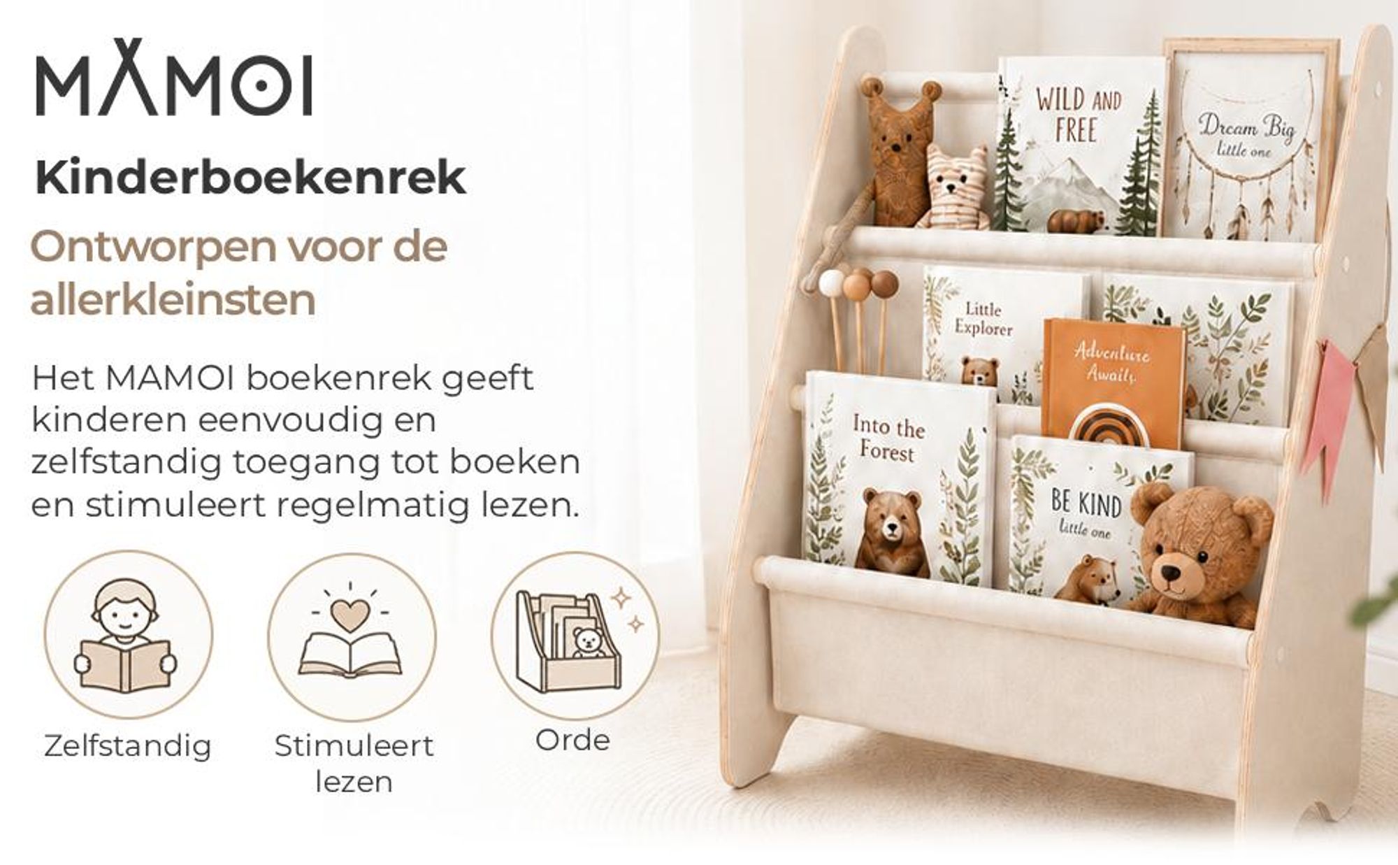MAMOI® boekenkasten voor kinderen | Boekenkasten voor kinderen | Boekenkasten voor de kinderkamer | Boekenkasten voor de kinderkamer | Boekenkasten