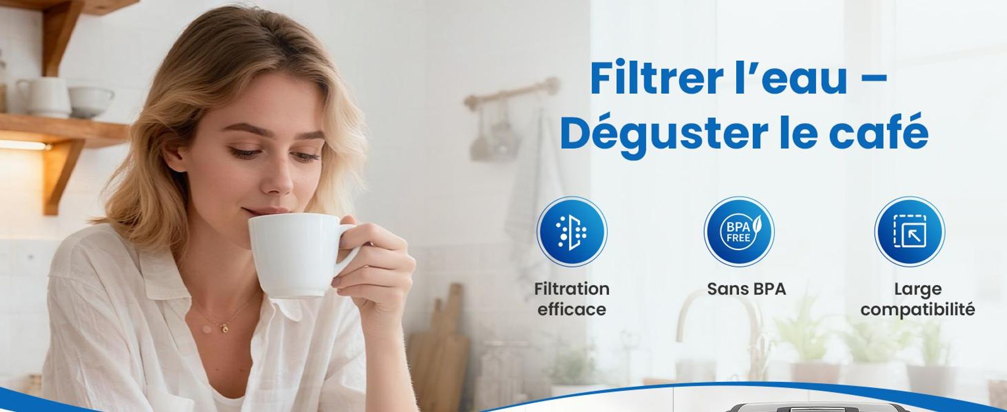 pack de 6 filtres à eau pour Philips Aqua Clean CA6903/10 & CA6707/20, Compatible avec Saeco et Philips Aquaclean filter
