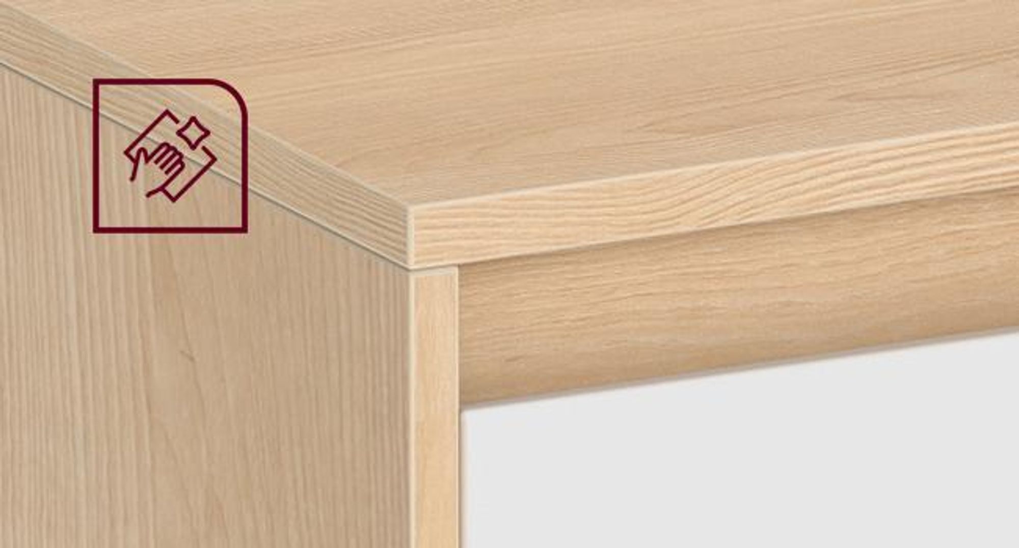 VASAGLE, Schmaler Nachttisch, Beistelltisch mit LED-Beleuchtung, Touch-Steuerung, 1/2 Set