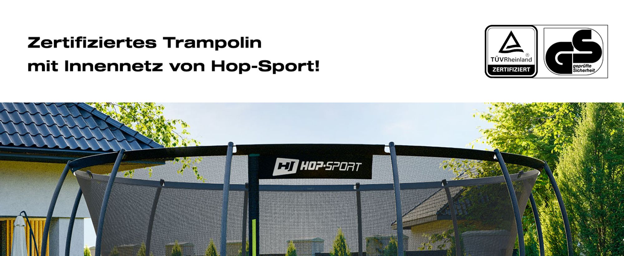Trampolin Outdoor Kindertrampolin Gartentrampolin 16FT 488cm Hop-Sport