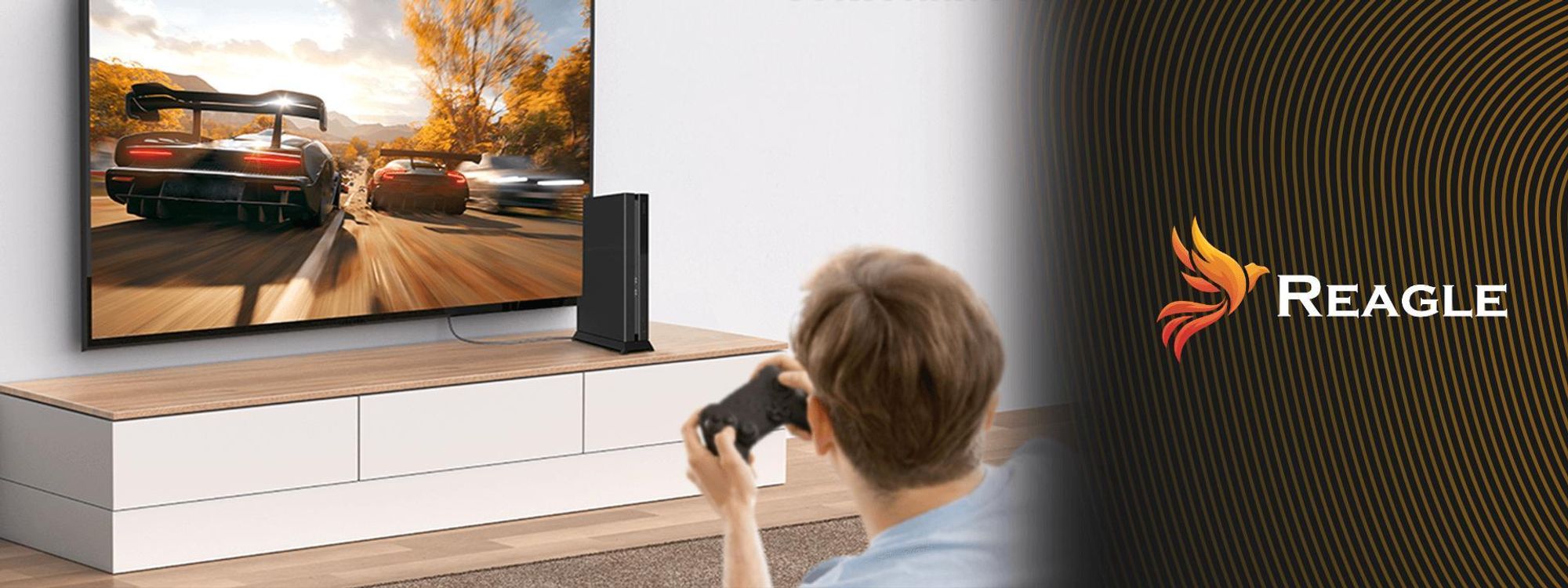 Optisches HDMI 2.1 Kabel 20m Glasfaser AOC 8K 60Hz 4K 144Hz 48Gbps Unidirektional Ultra High Speed für PS5 Xbox TV Monitor Geflochten Reagle