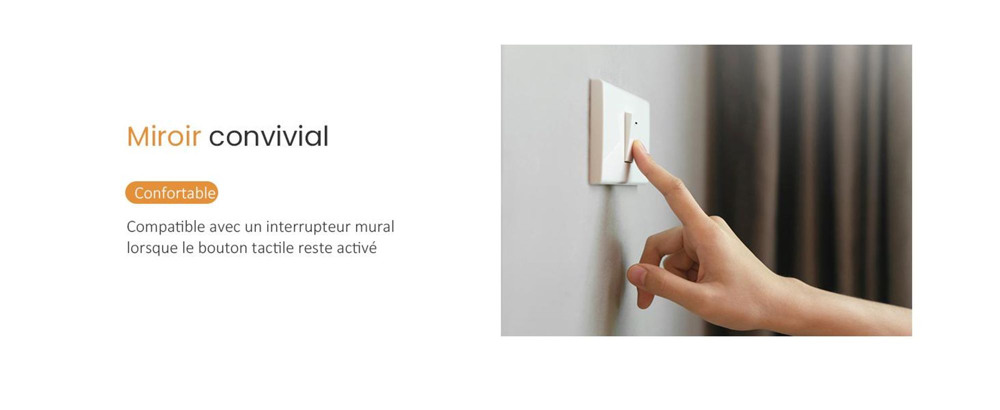 EMKE Miroir de salle de bain LED 50 x 50 cm Miroir de salle de bain avec antibuée, 3 couleurs de lumière Miroir de salle de bain avec interrupteur tactile, miroir mural à intensité variable avec fonction mémoire
