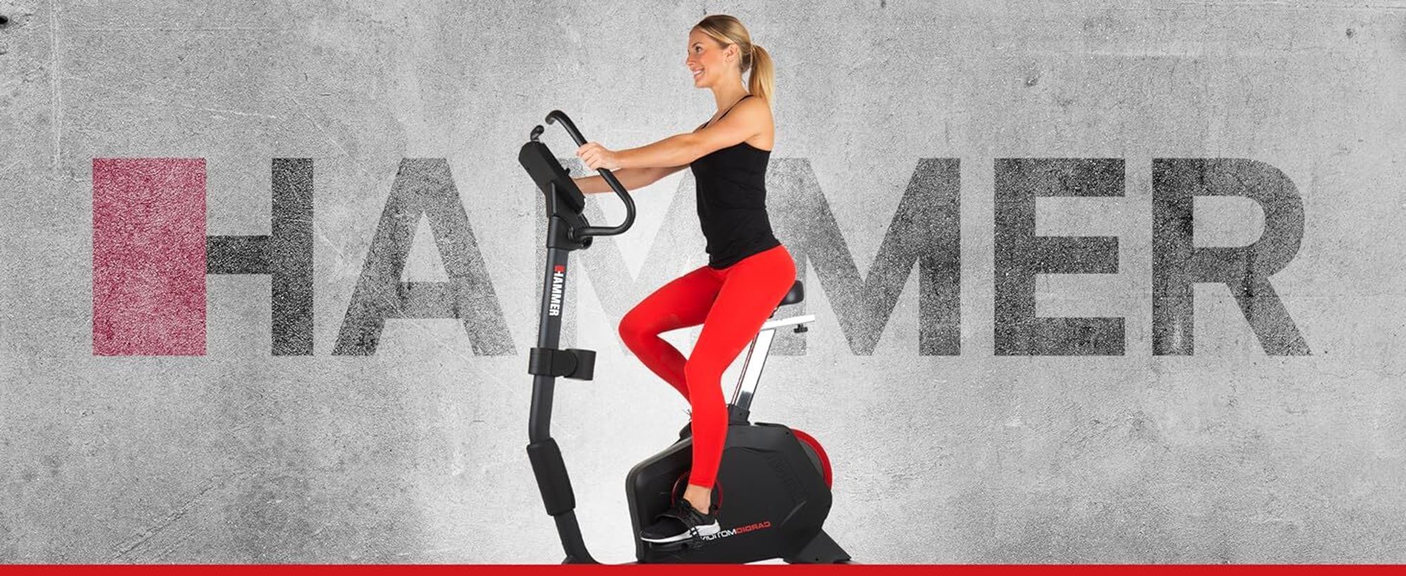 HAMMER Ergometer Cardio Motion BT, Heimtrainer, 22 Programme, max. 130 kg