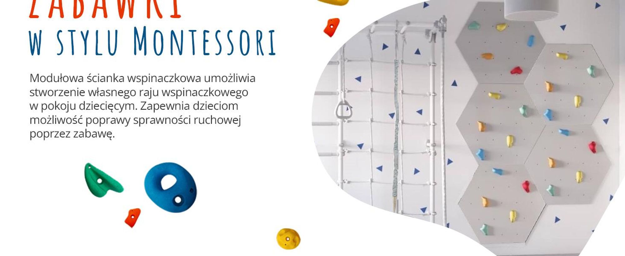 Create for you® – Ścianka Wspinaczkowa, 3x Panel 86x75 cm, 15 Kolorowych Chwytów, Domowa Wspinaczka, Sprzęt Fitness do Domu, Zabawa Ruchowa dla Dzieci