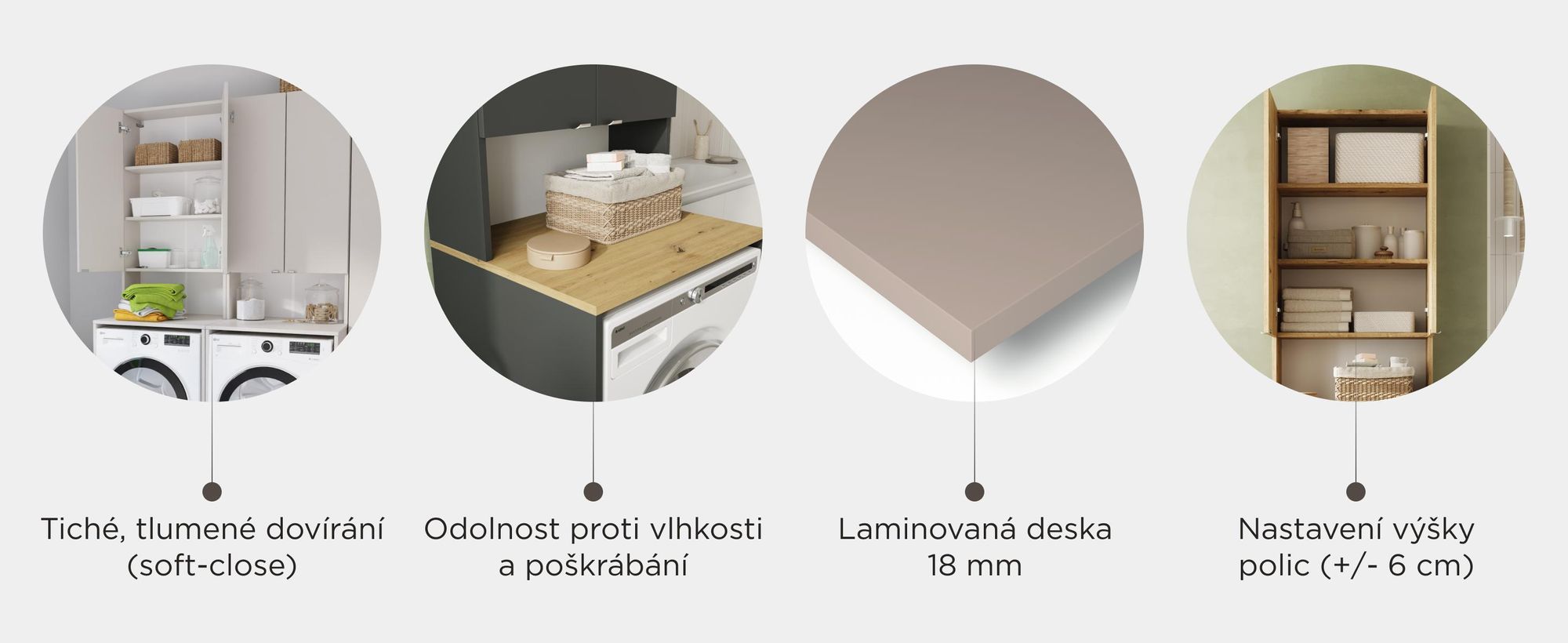 Skříň pro pračku LORA