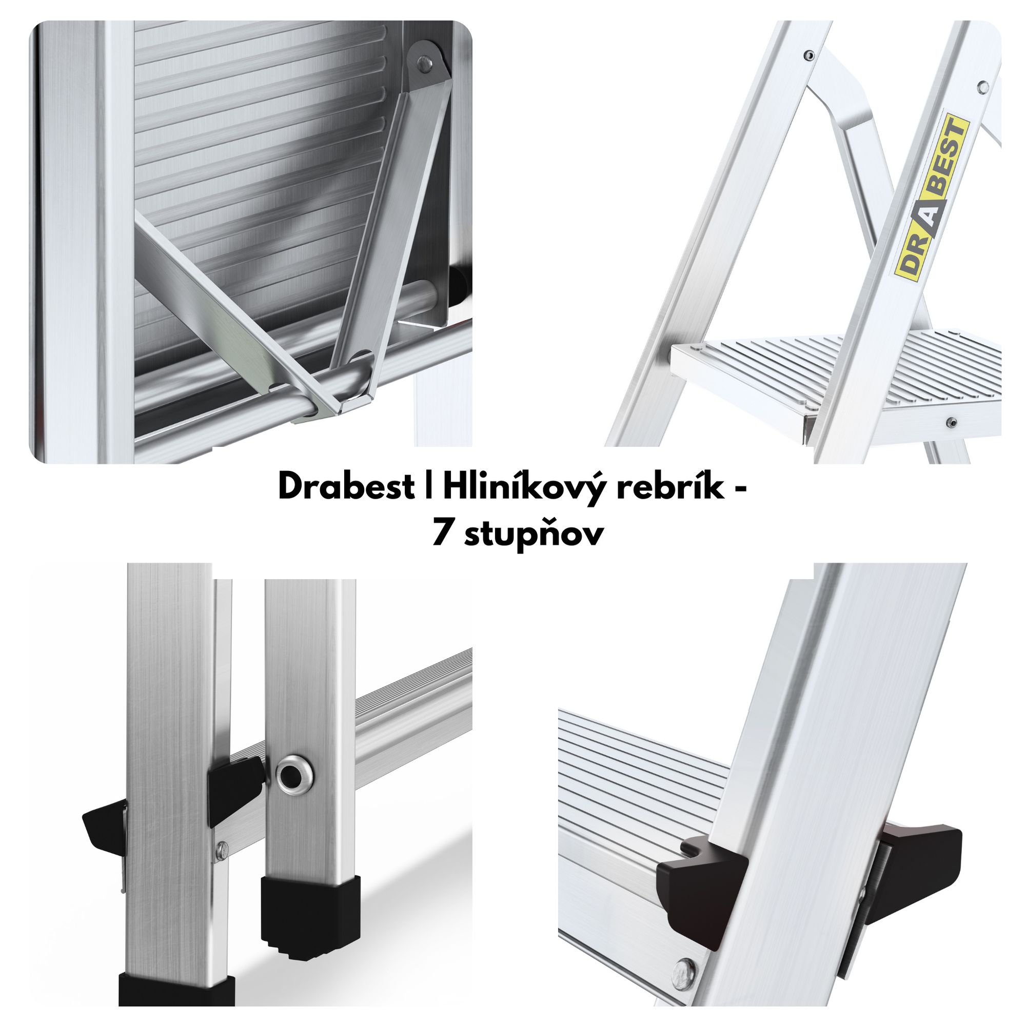 Oficiální výrobce žebříků, DRABEST, žebříky, skládací žebříky, hliníkové žebříky, štafle