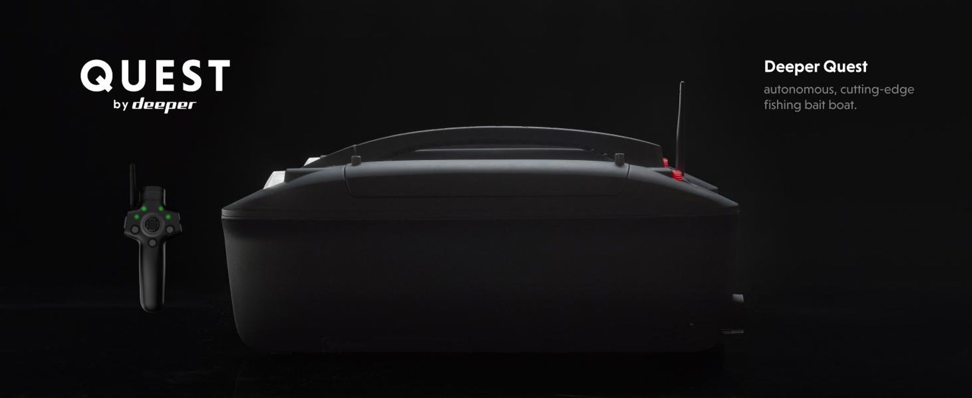 Deeper Quest Angelköderboot mit CHIRP Sonar, GPS Autopilot