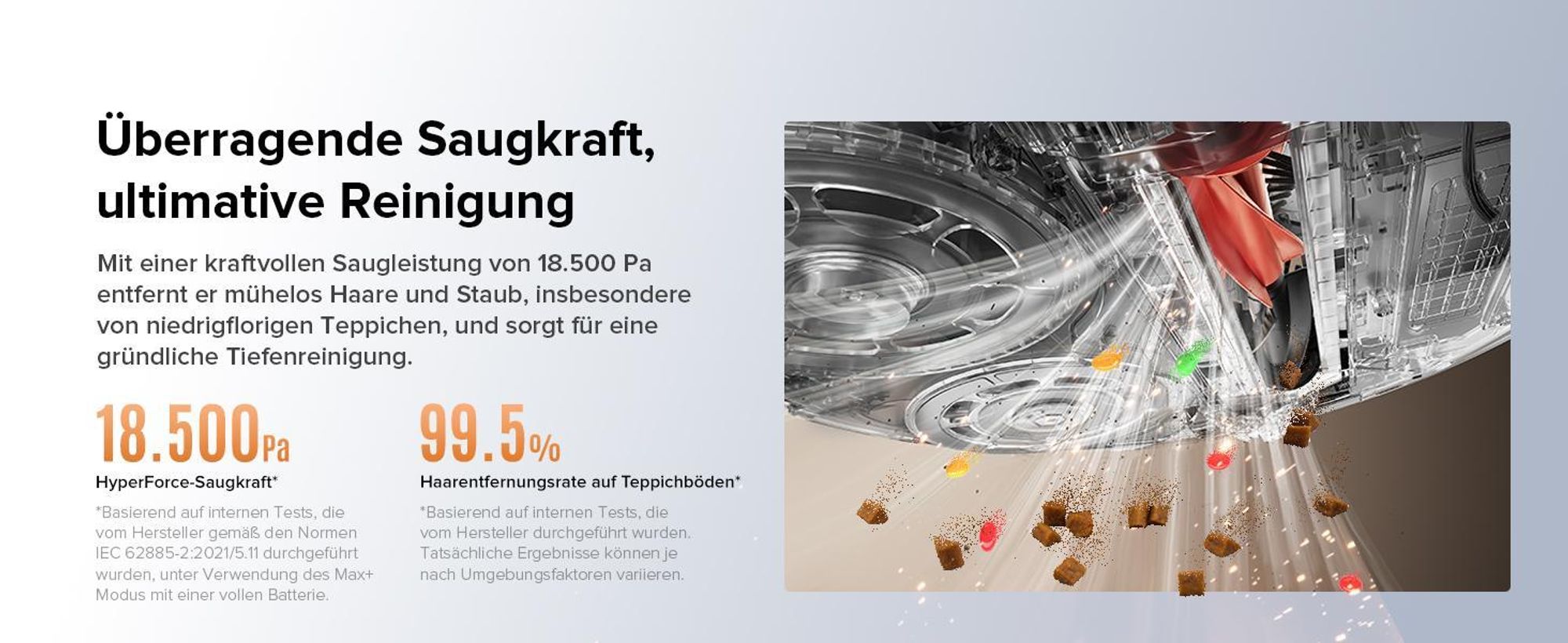 Roborock Qrevo Edge S5A Staubsauger Roboter 18.500 Pa(Upgrade von Qrevo Master) Dual Anti-Tangle, inkl. 1L Bodenreiniger, FlexiArm Design,Schwarz