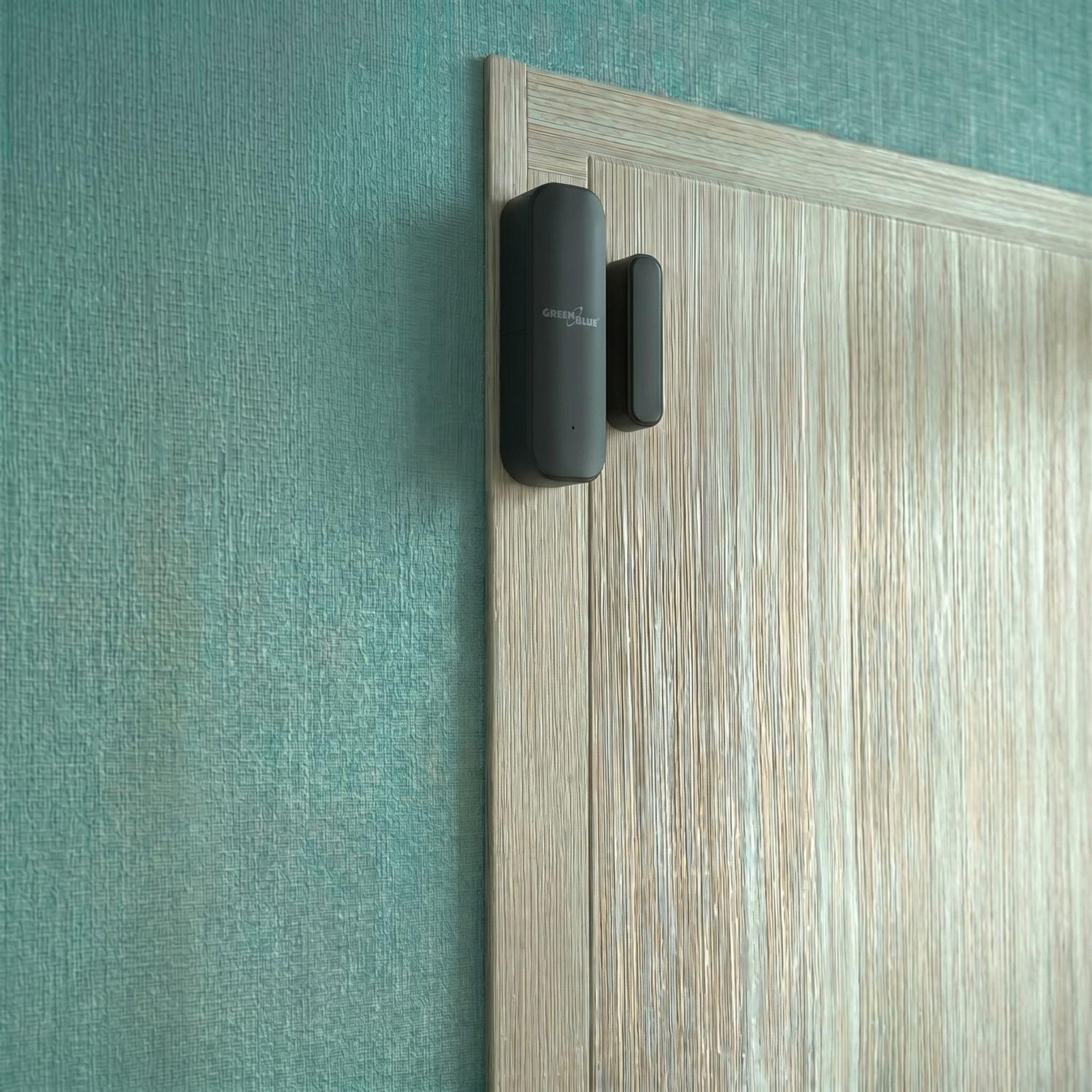 Drahtloser Reed-Schalter / WLAN-Öffnungssensor von GreenBlue Android/iOS, für Türen / Fenster 3,0 V DC LR03x2 GB479 B