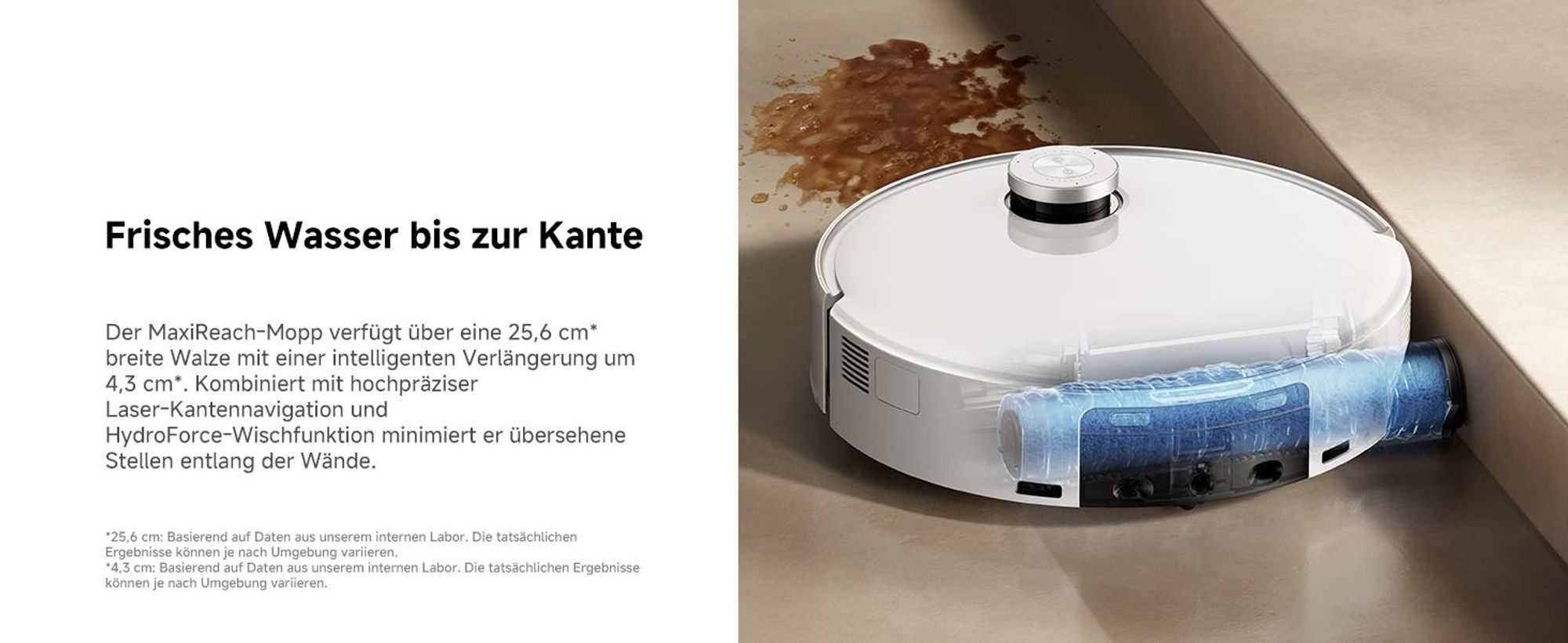 MOVA Z60 Ultra Roller Standalone – Saugroboter mit automatischer Entleerung, Selbstreinigendem Wischmopp, Präzise Navigation, Vollflächige Reinigung