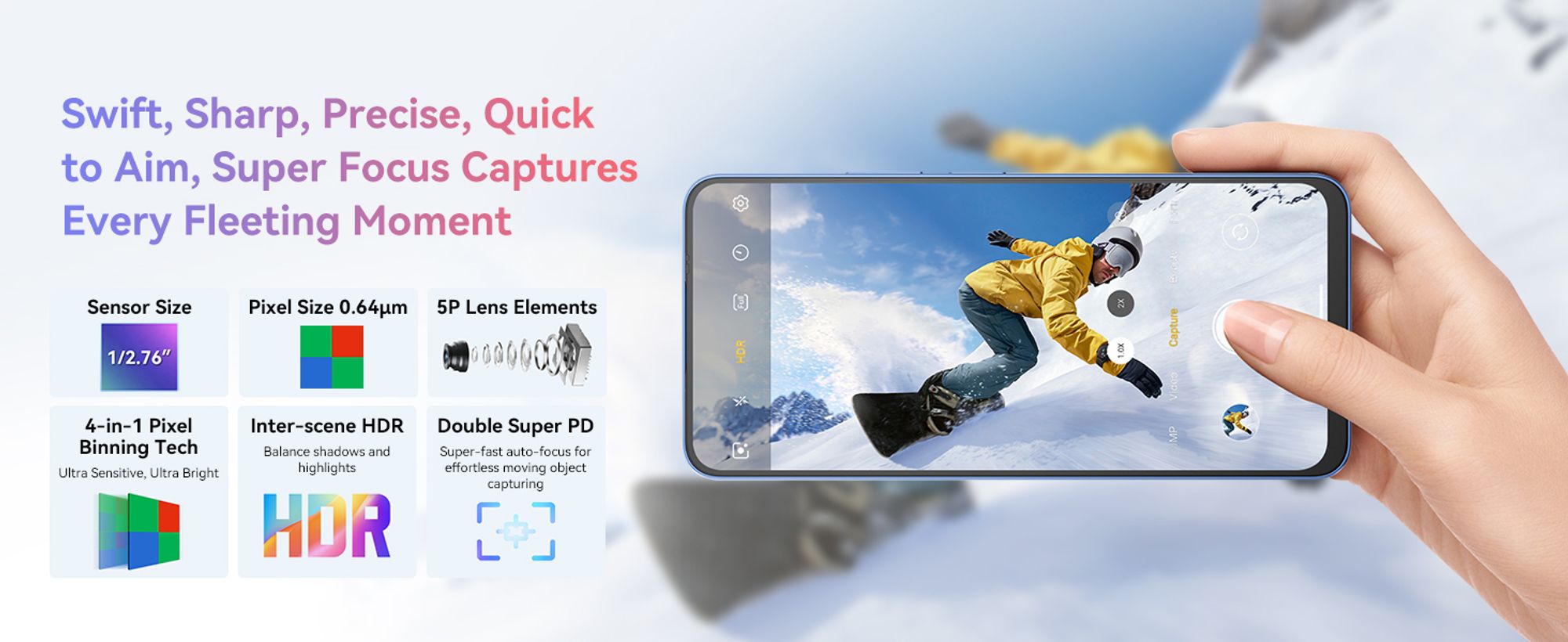 Blackview Shark 9 telefon komórkowy 5G 24GB(8+16GB)+256GB/2TBTF, Octa Core, Super PD 50MP album fotograficzny AI, smartfon bez umowy, 6,67", 5000mAh, Dual SIM, 4K Video