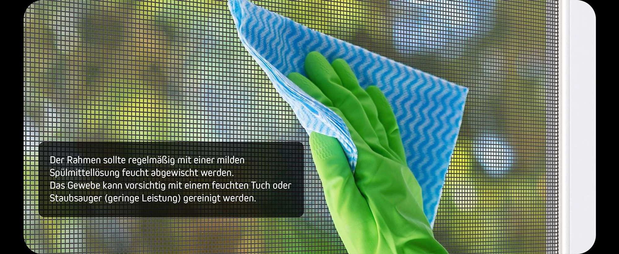 Fliegengitter Fenster ohne Bohren Spannrahmen 60x80 weiß JALOUSIESCOUT ProtectLine