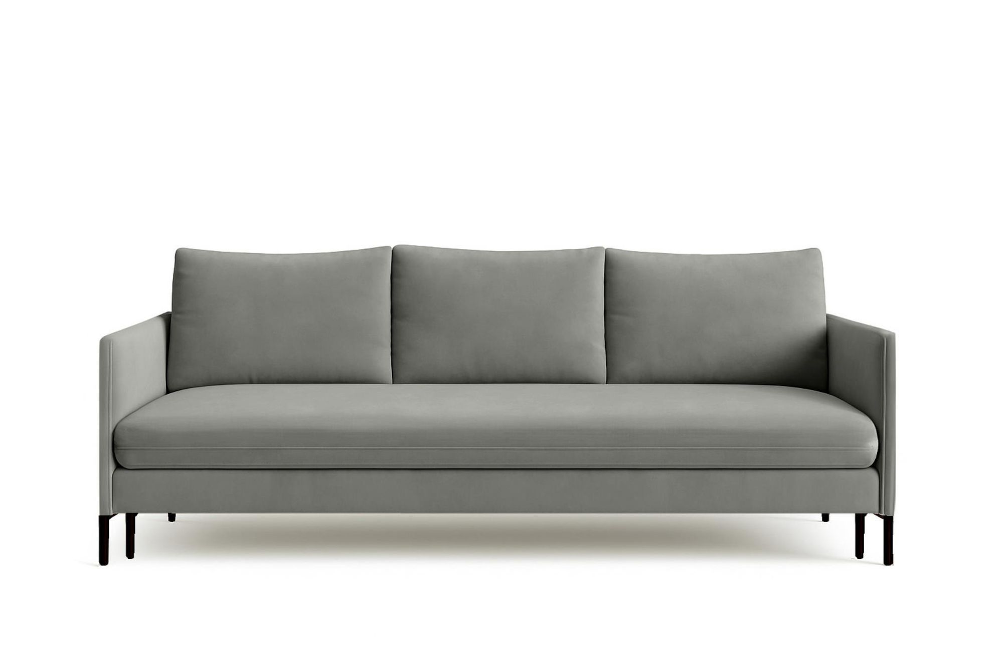 BETTSO Sofa Mit Schlaffunktion und Bettkasten Couch Sofa Federkern Sofagarnitur Polstersofa Wohnlandschaft mit Bettfunktion BELIS Dunkelgrau